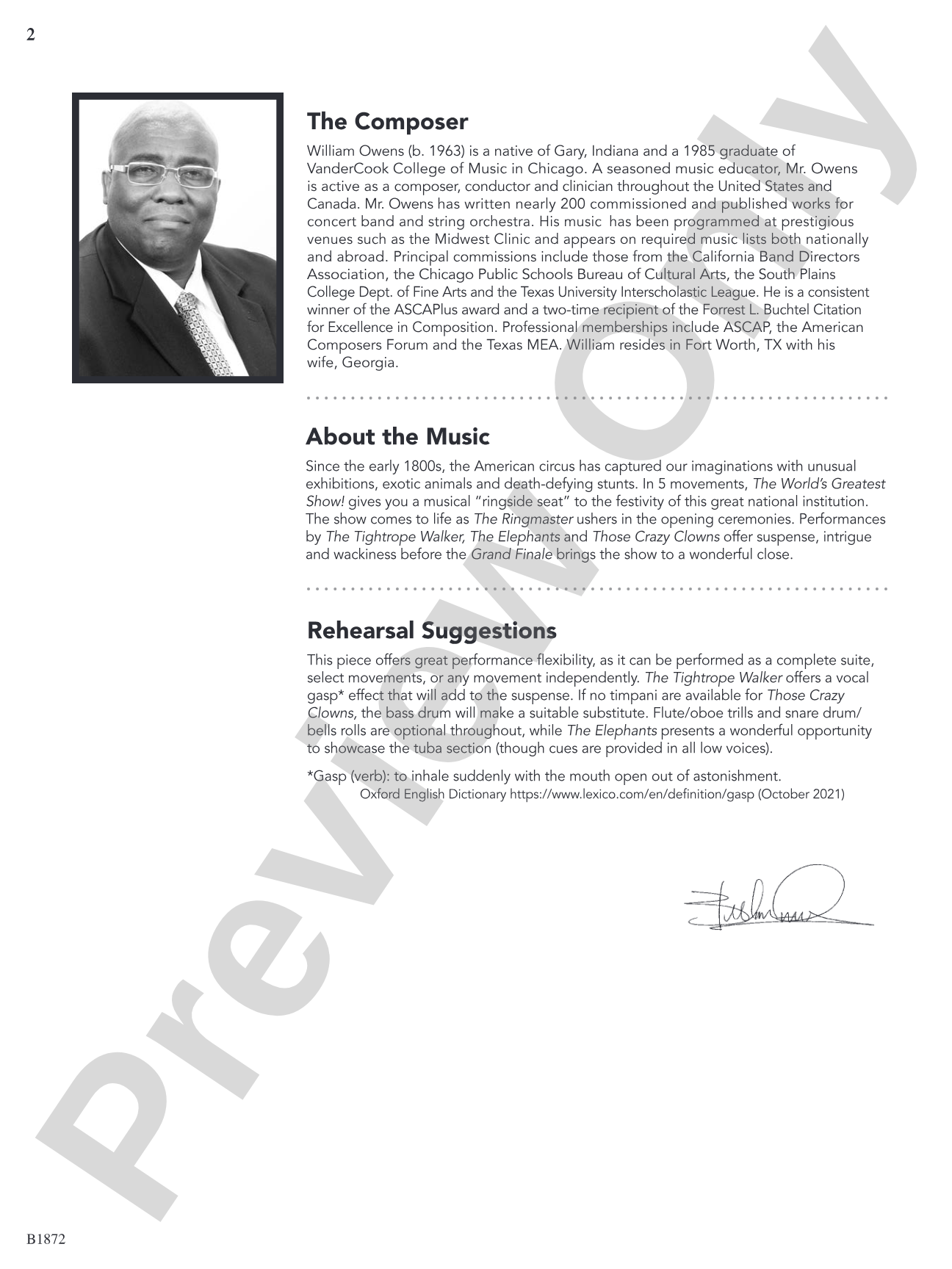 The World's Greatest Show!: Concert Band Conductor Score & Parts