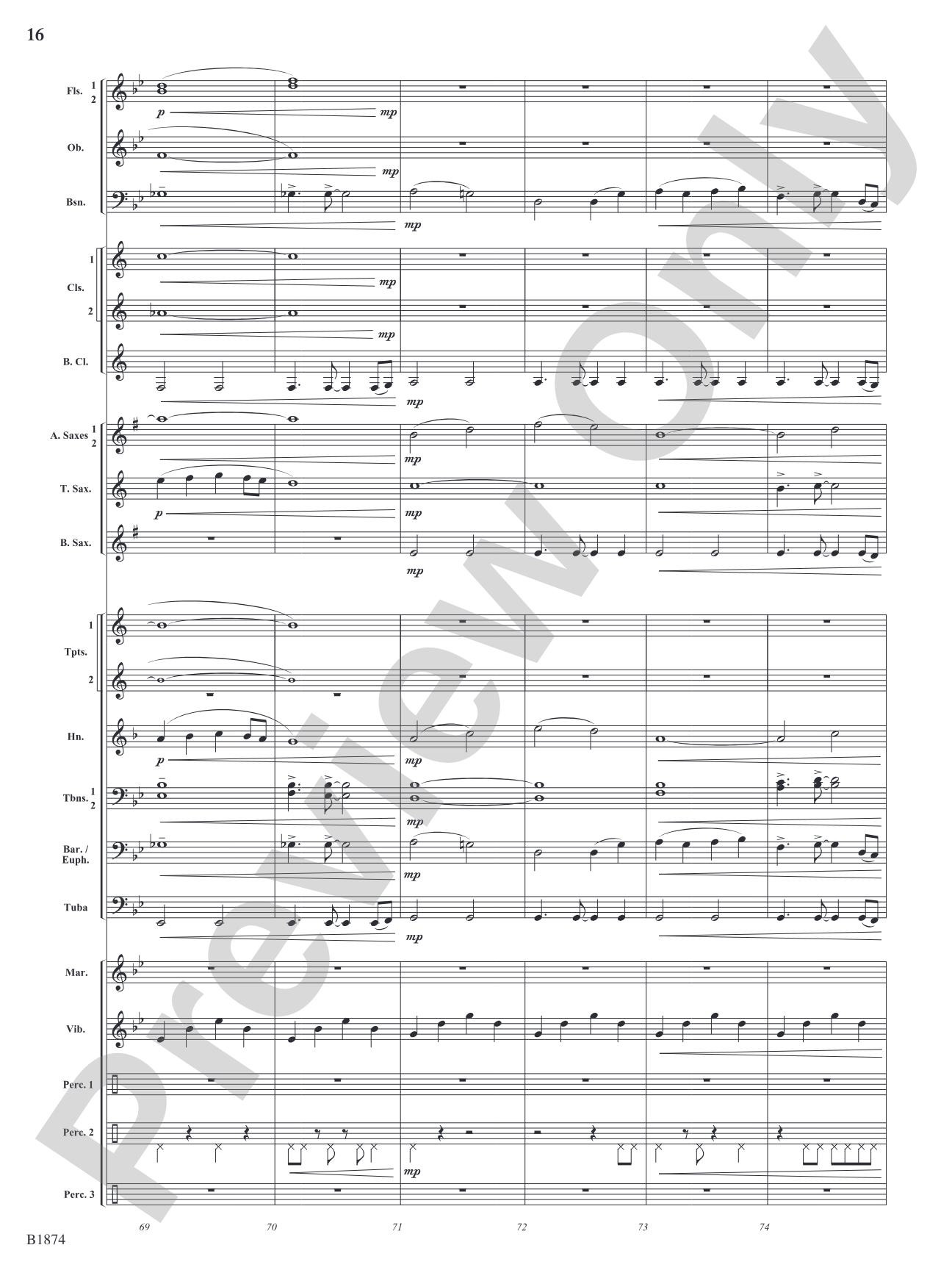 Through the Storm: Concert Band Conductor Score & Parts