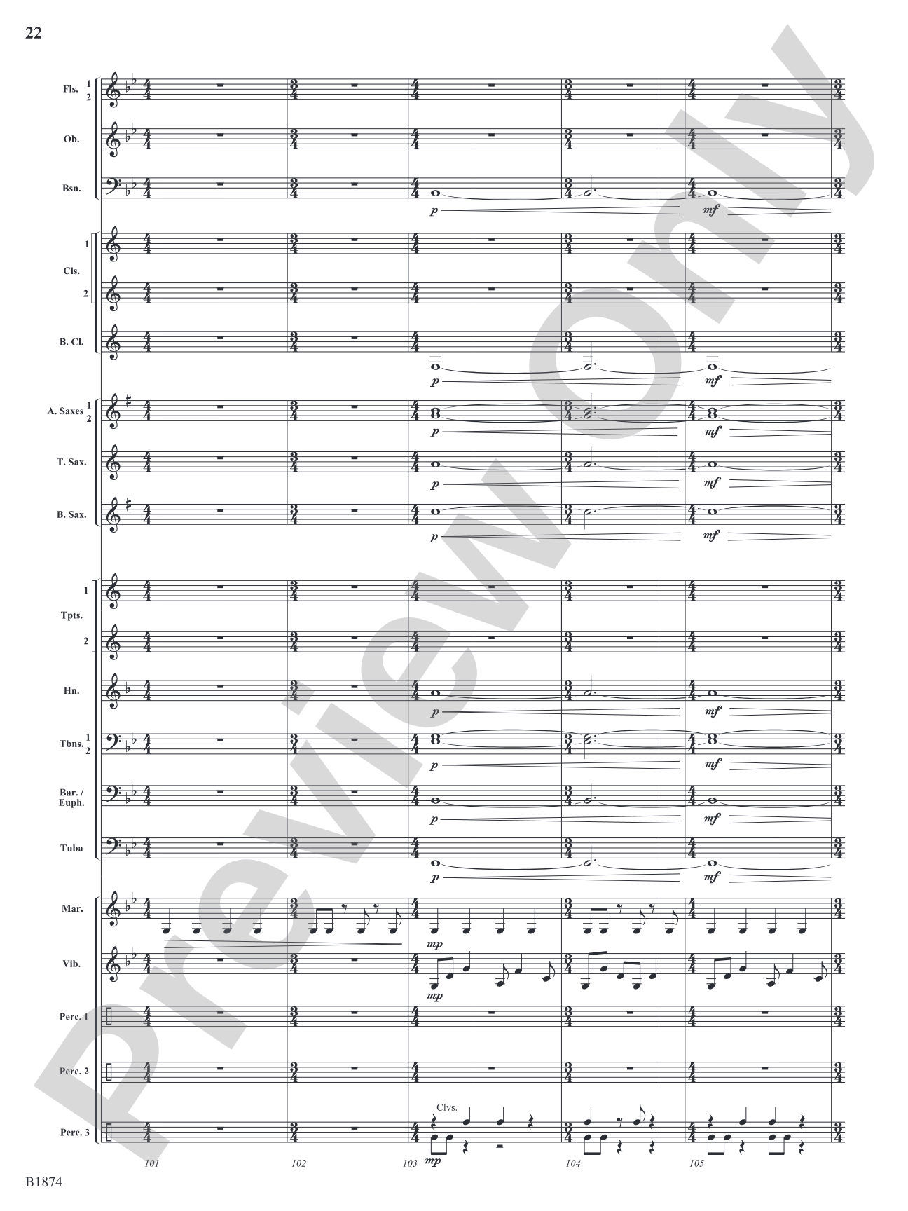 Through the Storm: Concert Band Conductor Score & Parts