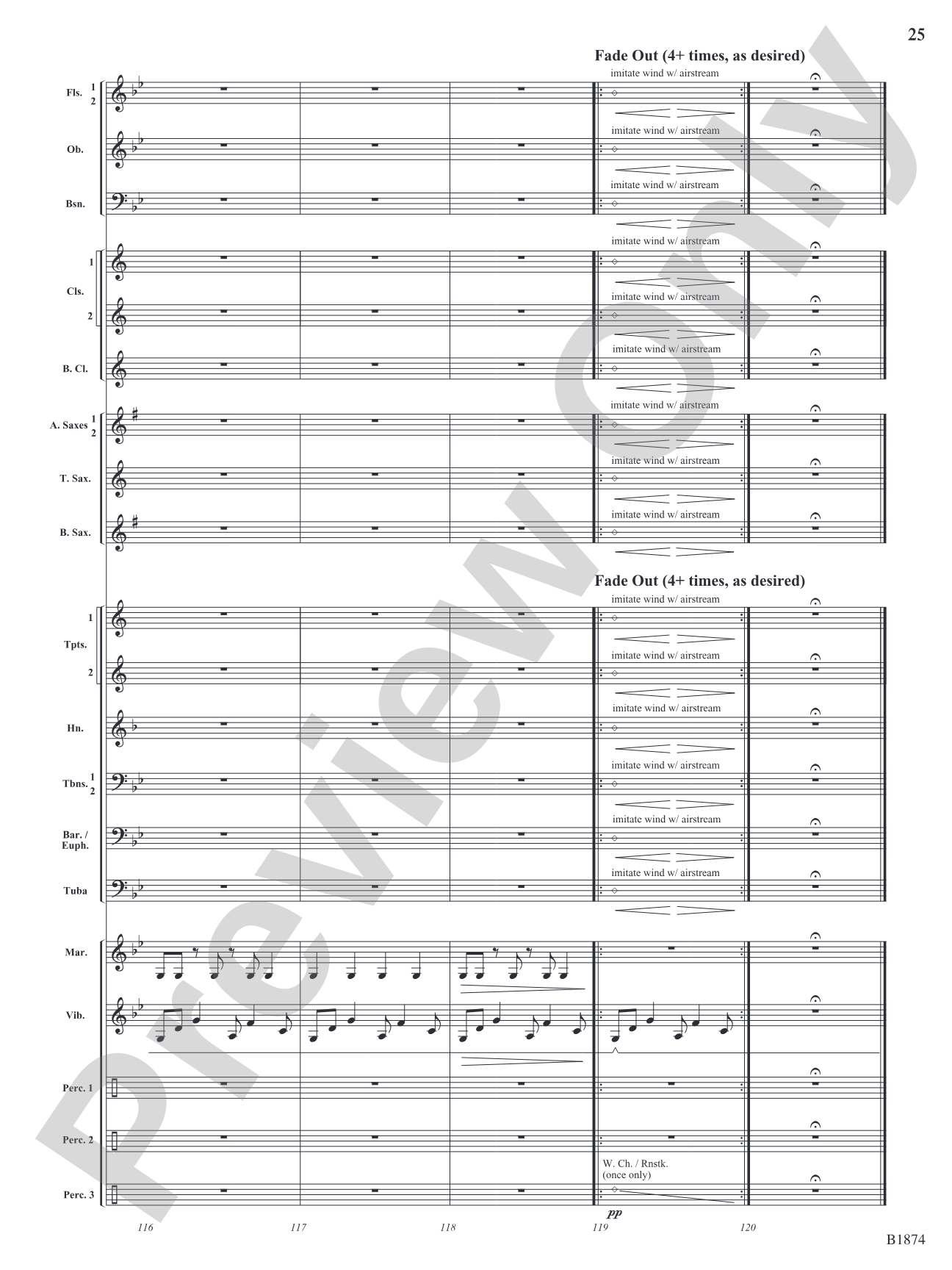 Through the Storm: Concert Band Conductor Score & Parts