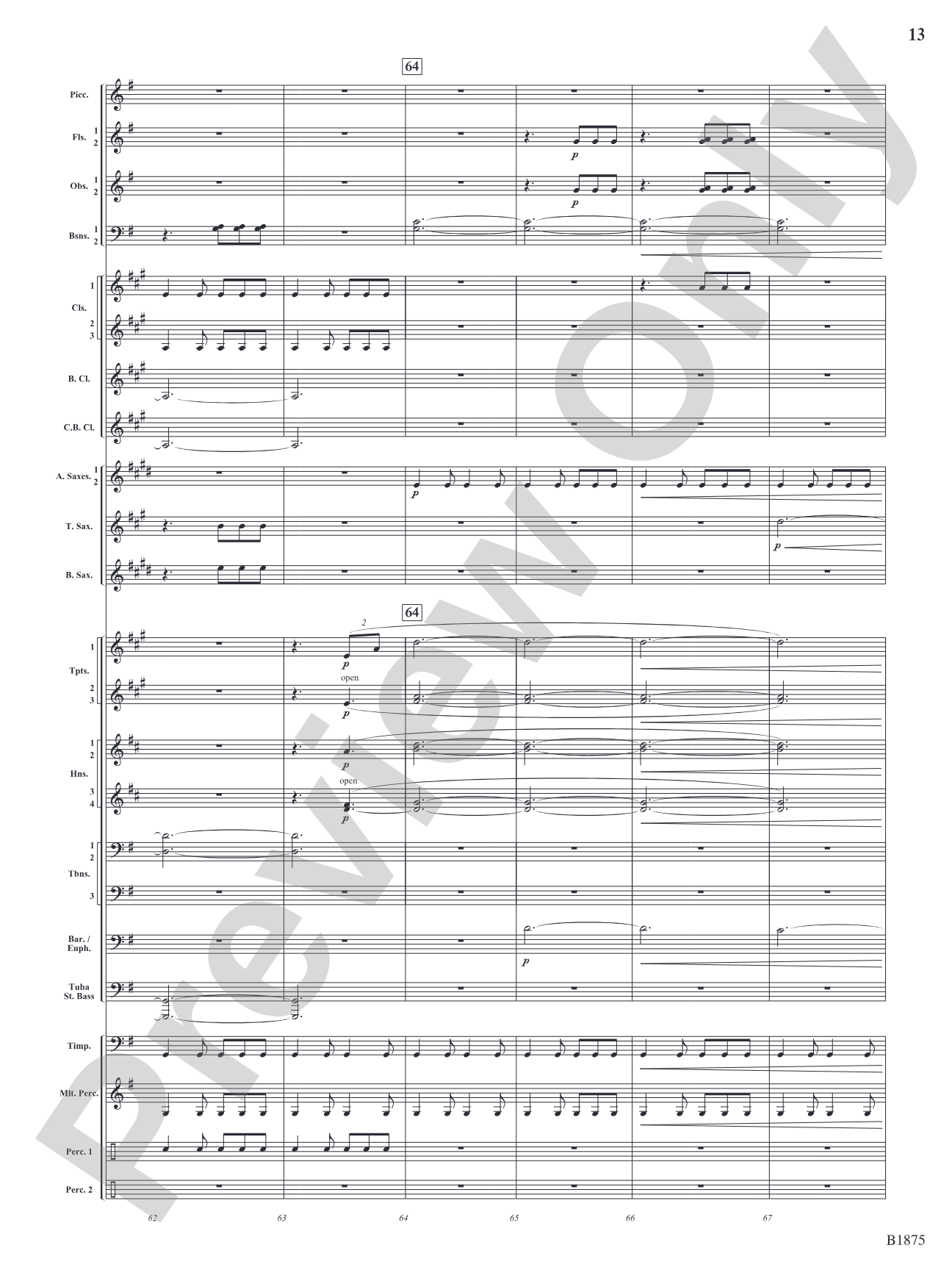 Fanfare Forza: Concert Band Conductor Score & Parts