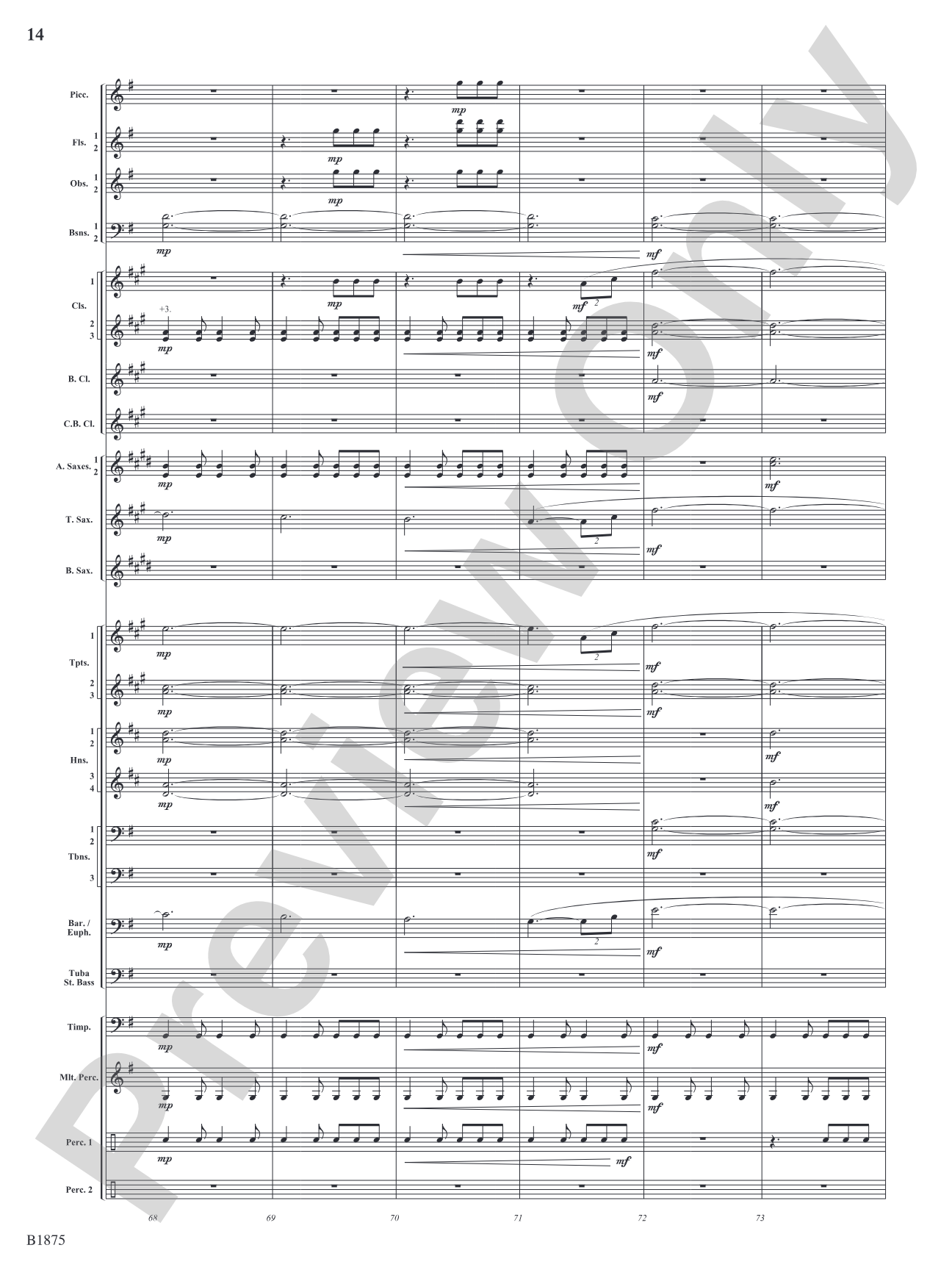 Fanfare Forza: Concert Band Conductor Score & Parts