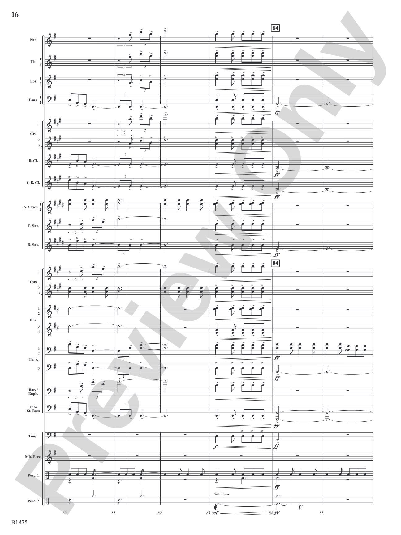 Fanfare Forza: Concert Band Conductor Score & Parts