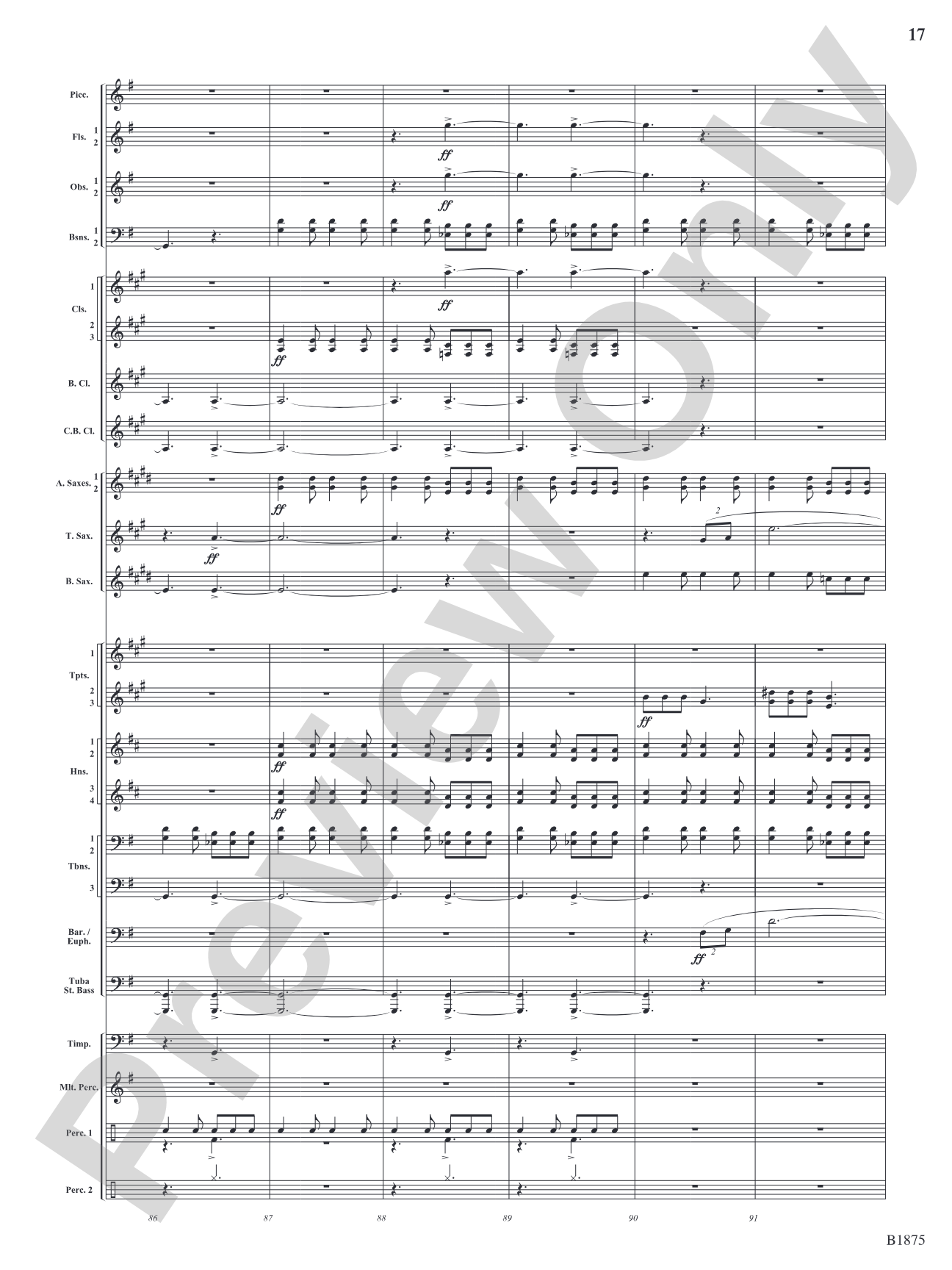 Fanfare Forza: Concert Band Conductor Score & Parts
