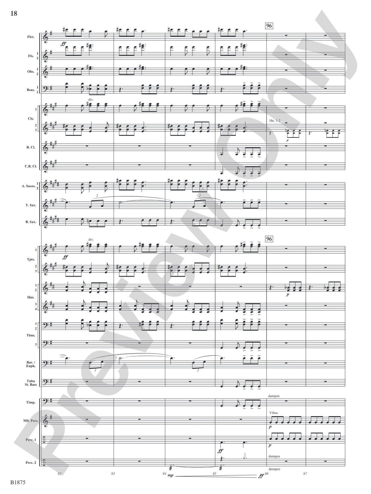 Fanfare Forza: Concert Band Conductor Score & Parts