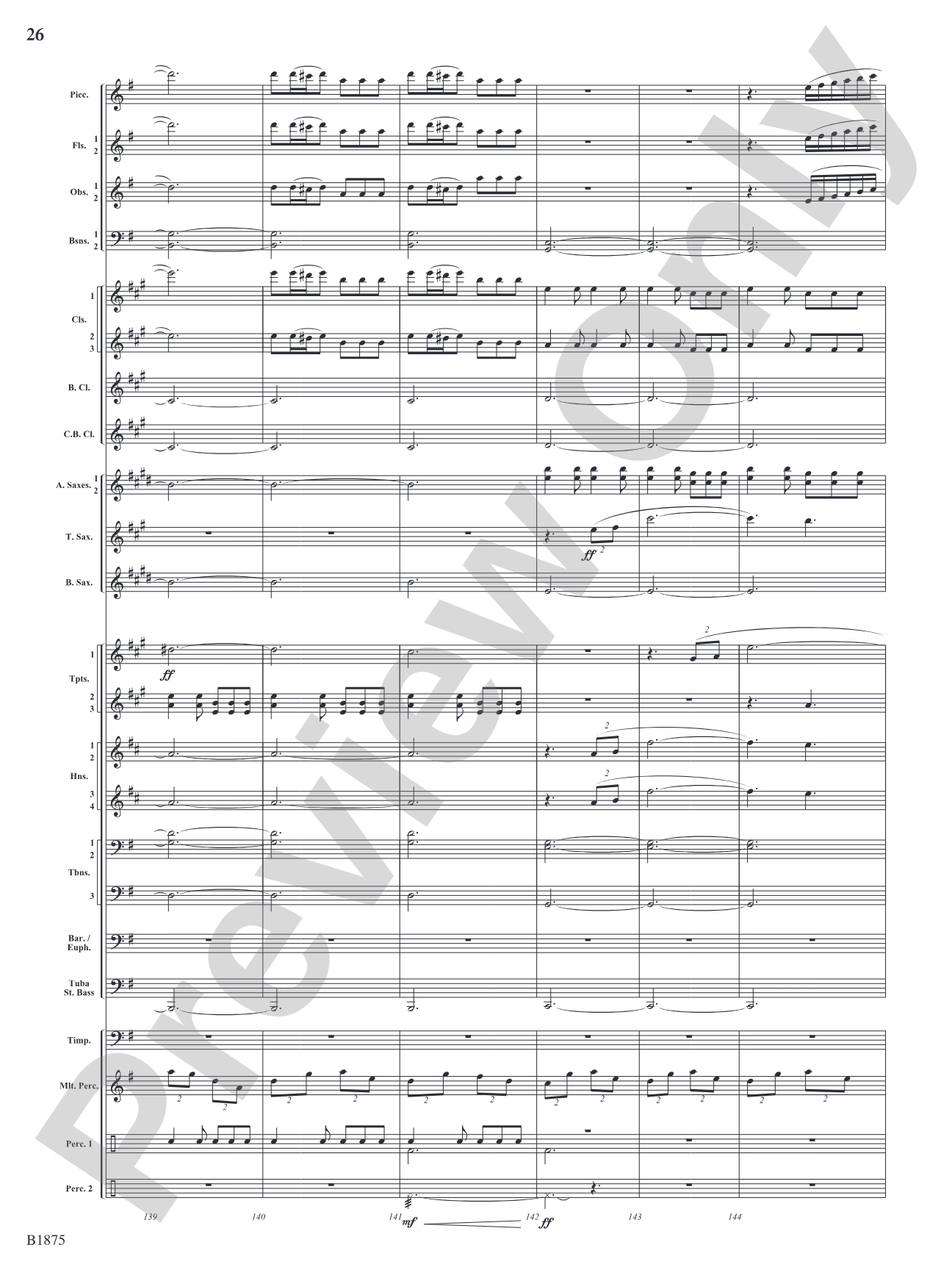 Fanfare Forza: Concert Band Conductor Score & Parts