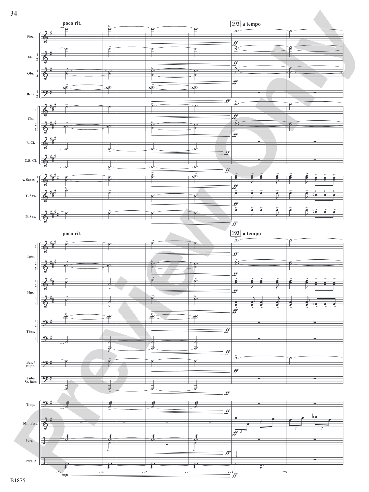 Fanfare Forza: Concert Band Conductor Score & Parts