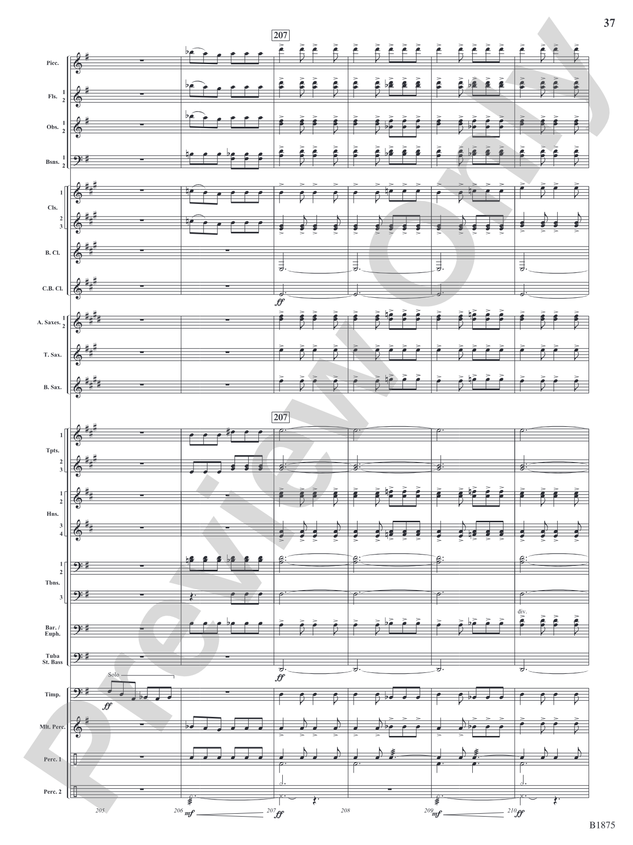 Fanfare Forza: Concert Band Conductor Score & Parts