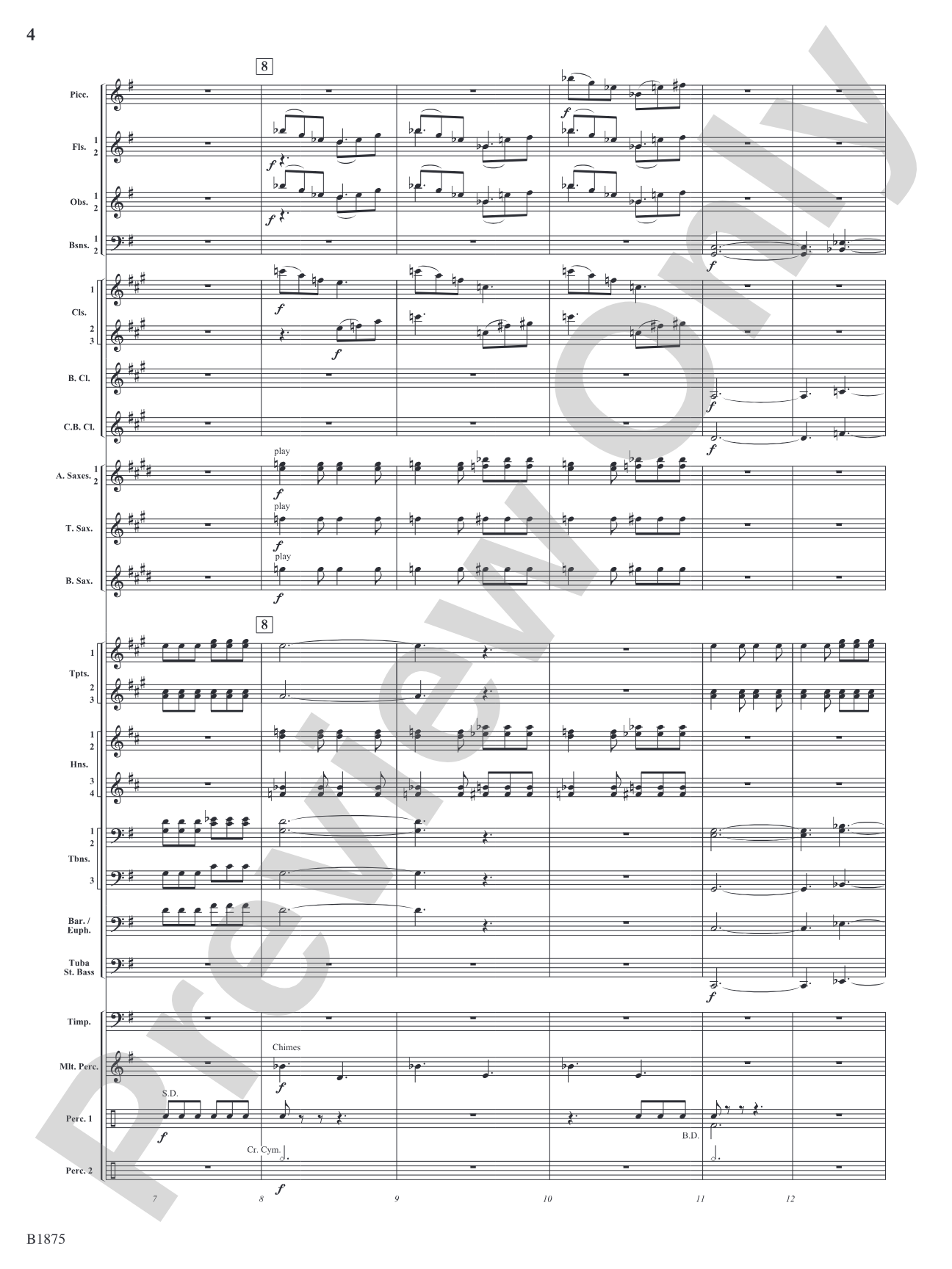 Fanfare Forza: Concert Band Conductor Score & Parts