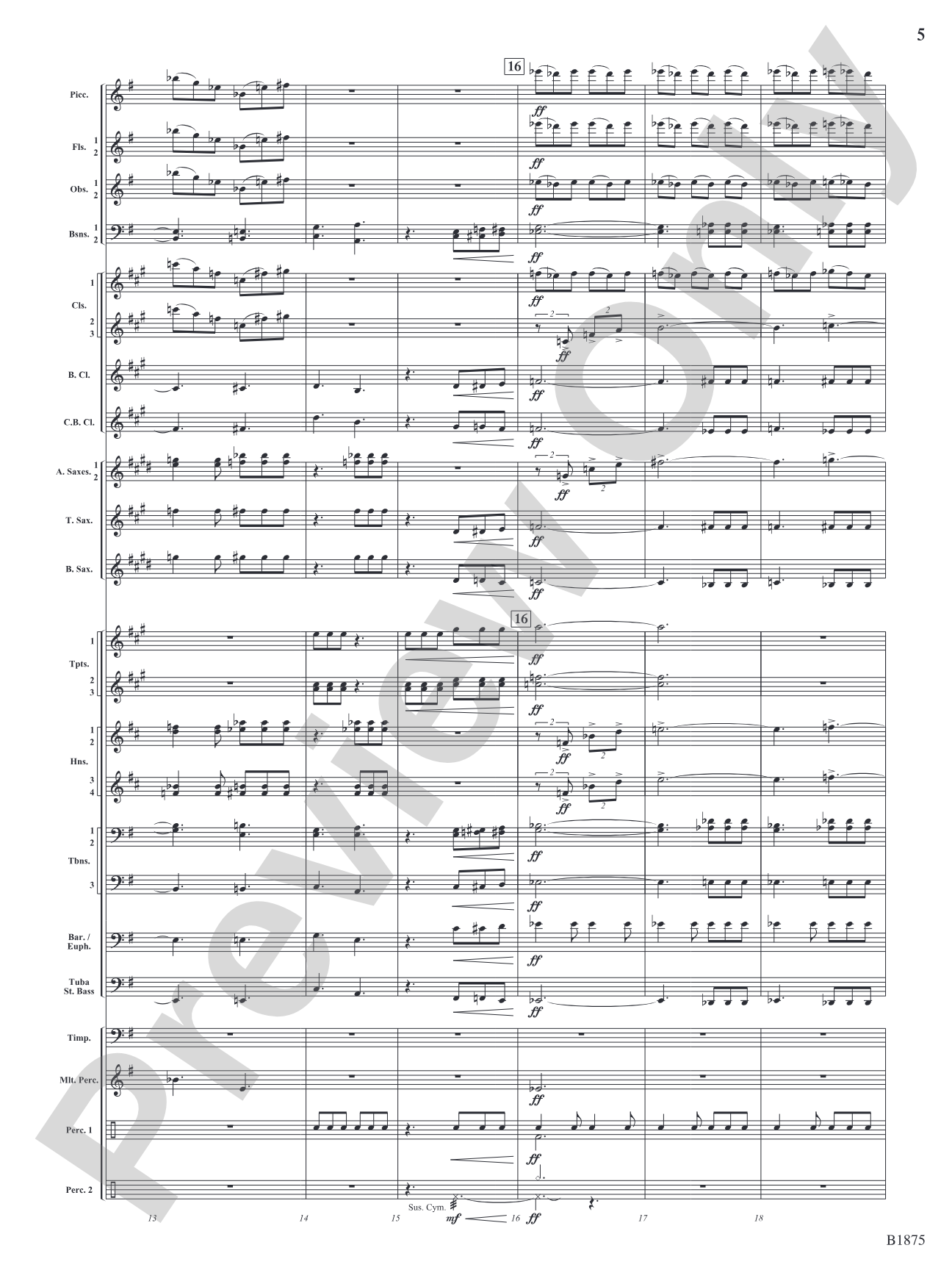 Fanfare Forza: Concert Band Conductor Score & Parts