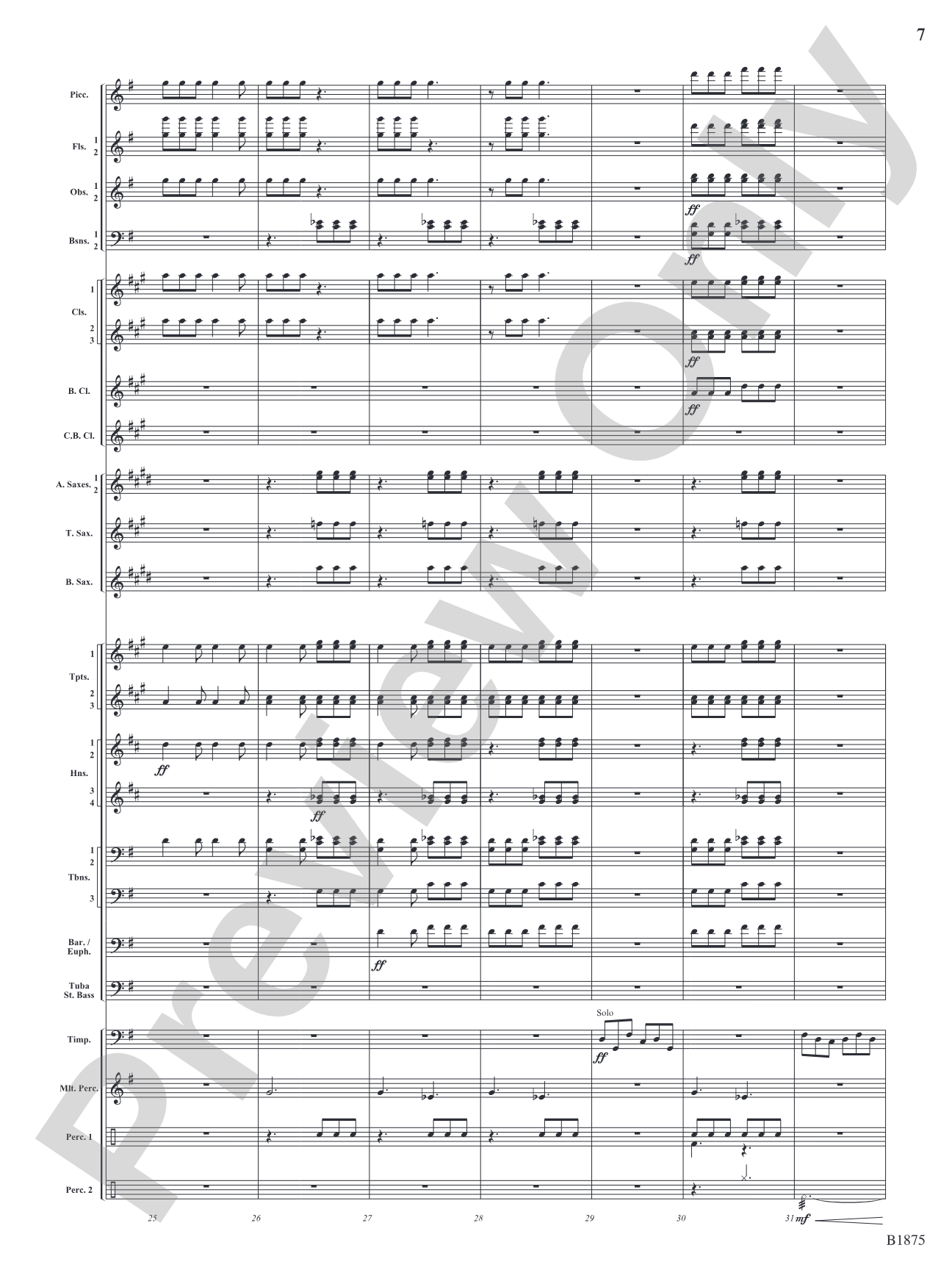 Fanfare Forza: Concert Band Conductor Score & Parts