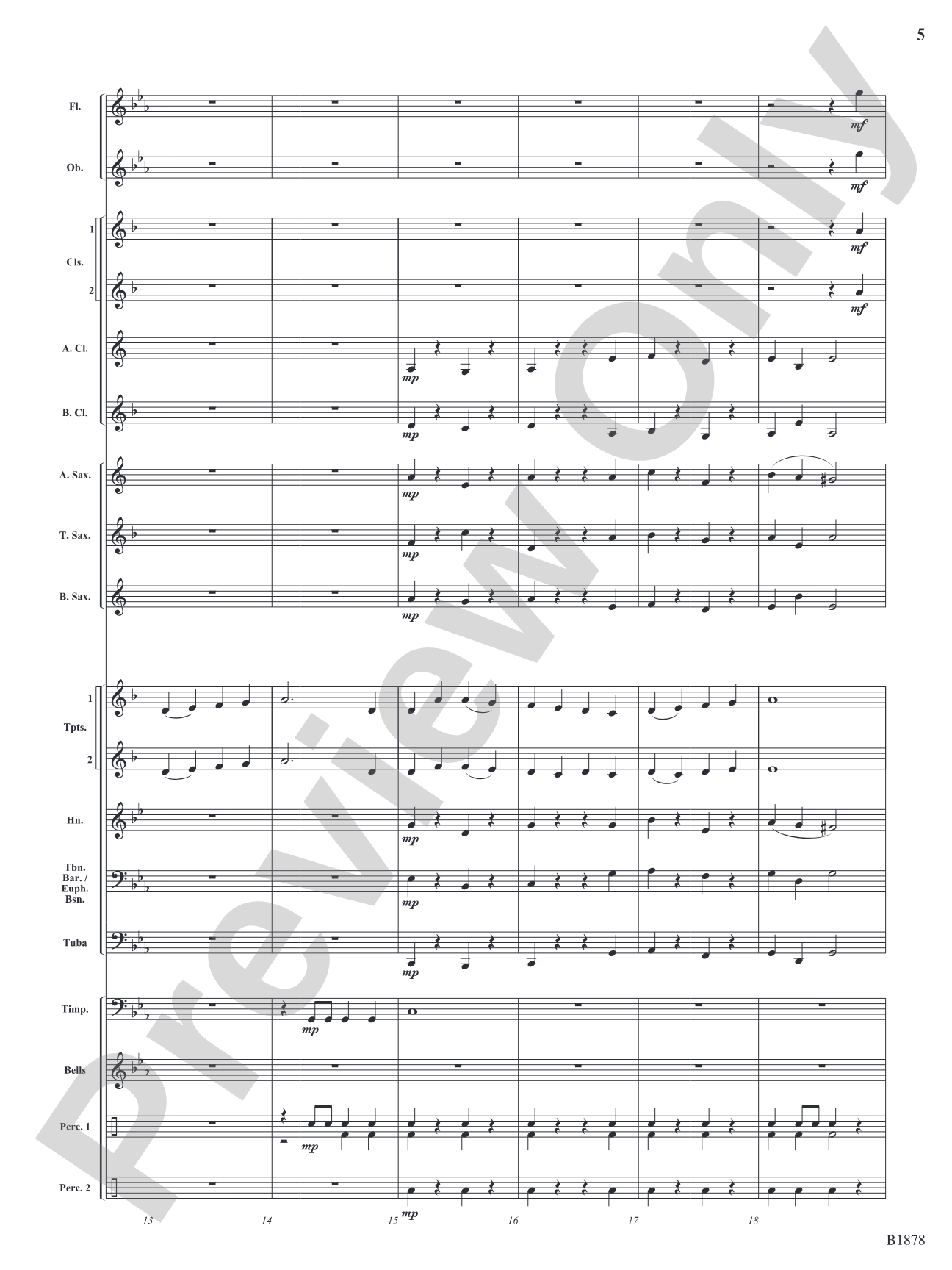 Tidings!: Concert Band Conductor Score & Parts
