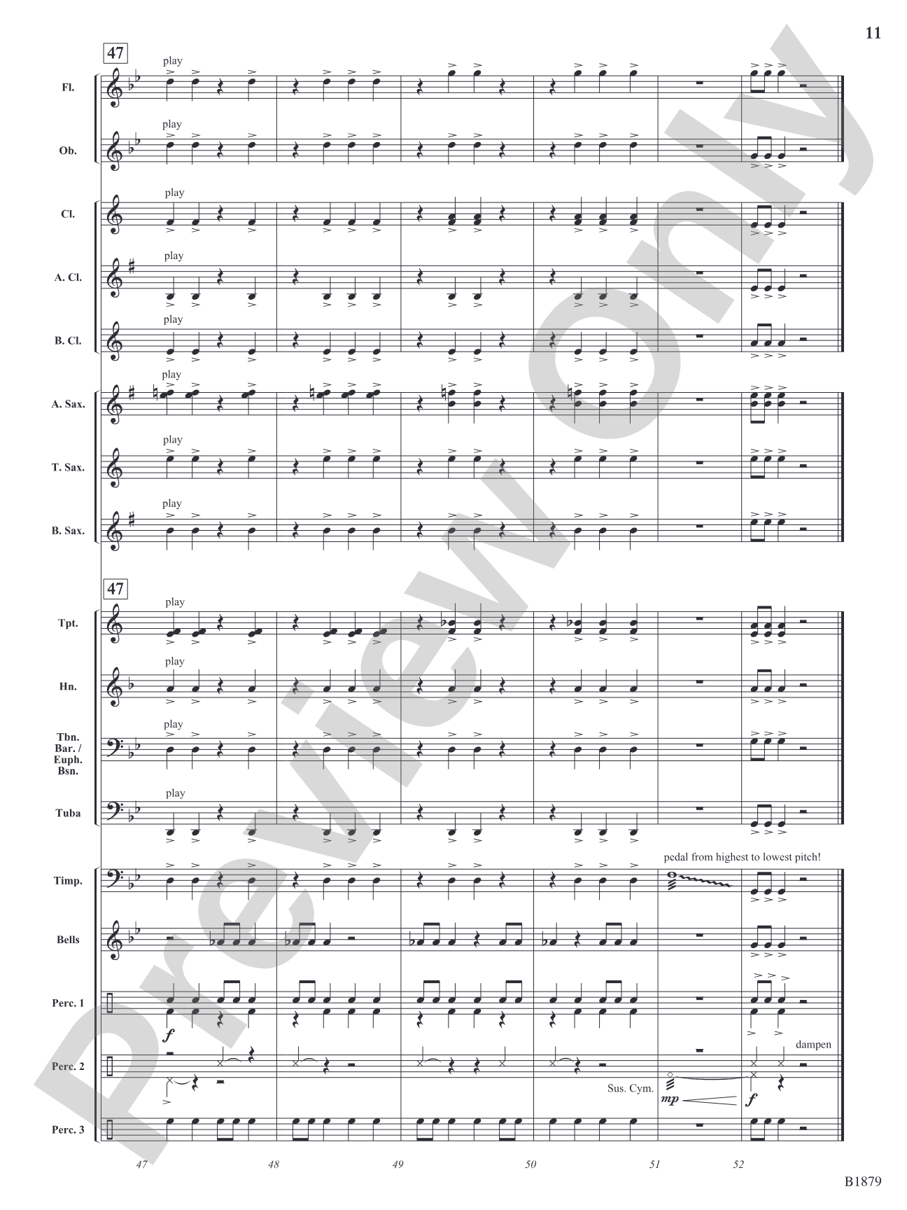The Fire's Fury: Concert Band Conductor Score & Parts