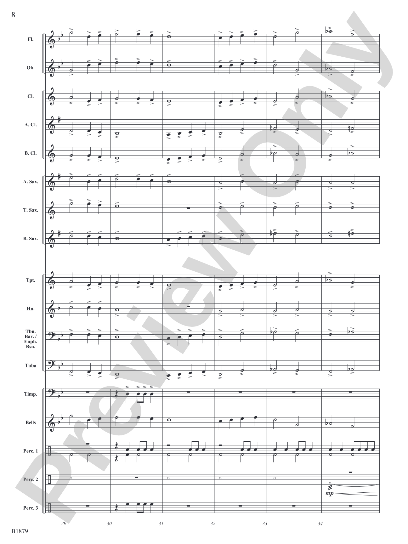 The Fire's Fury: Concert Band Conductor Score & Parts