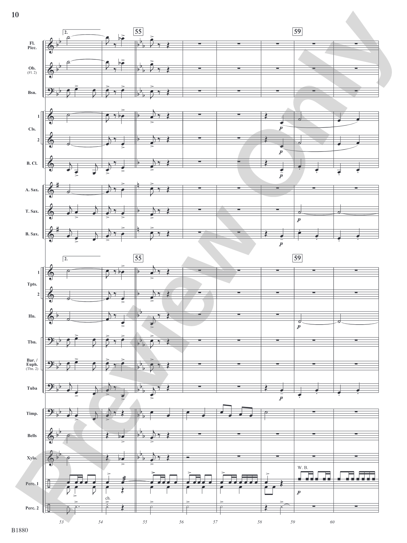 March Wunderbar: Concert Band Conductor Score & Parts
