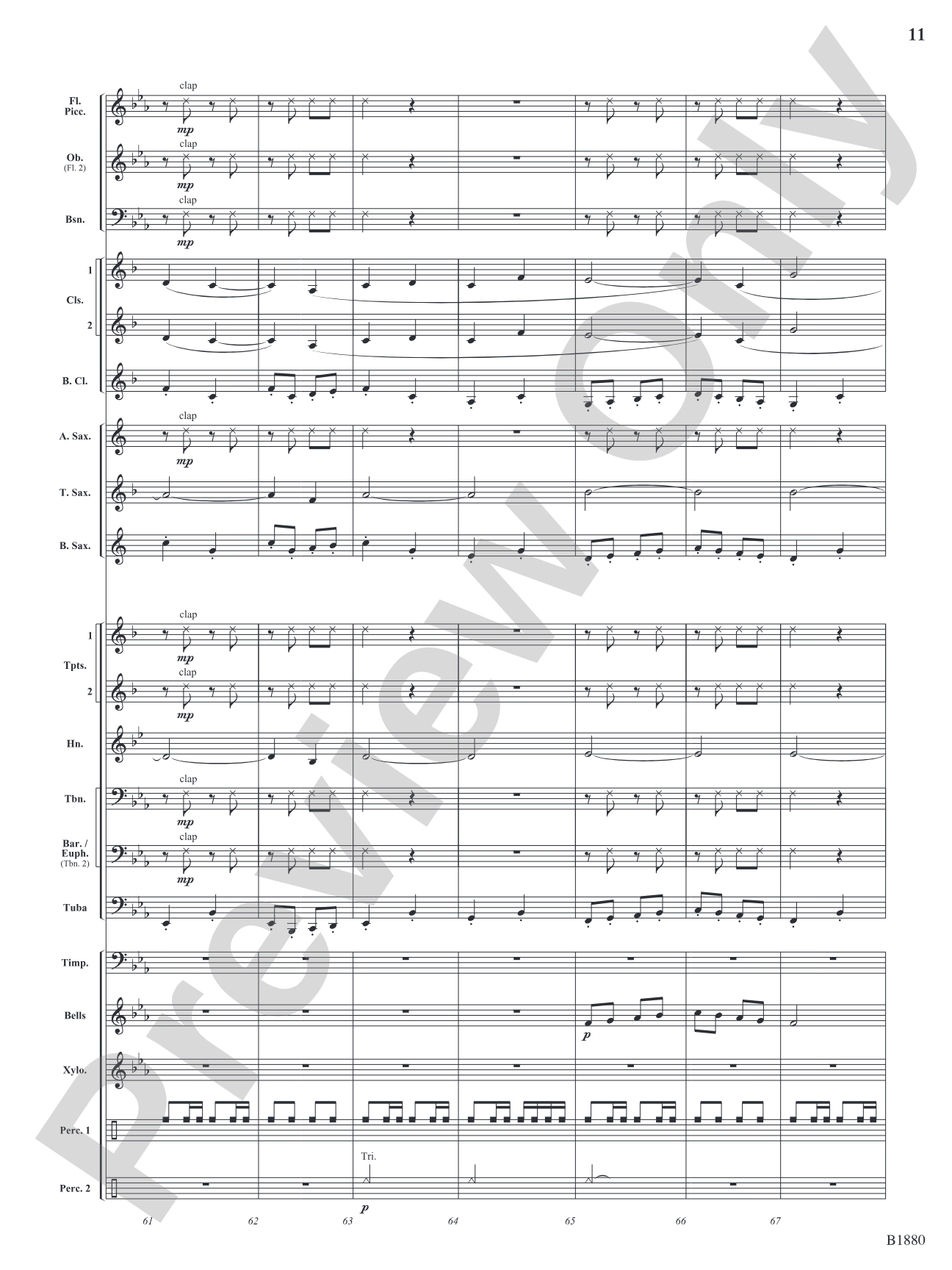 March Wunderbar: Concert Band Conductor Score & Parts