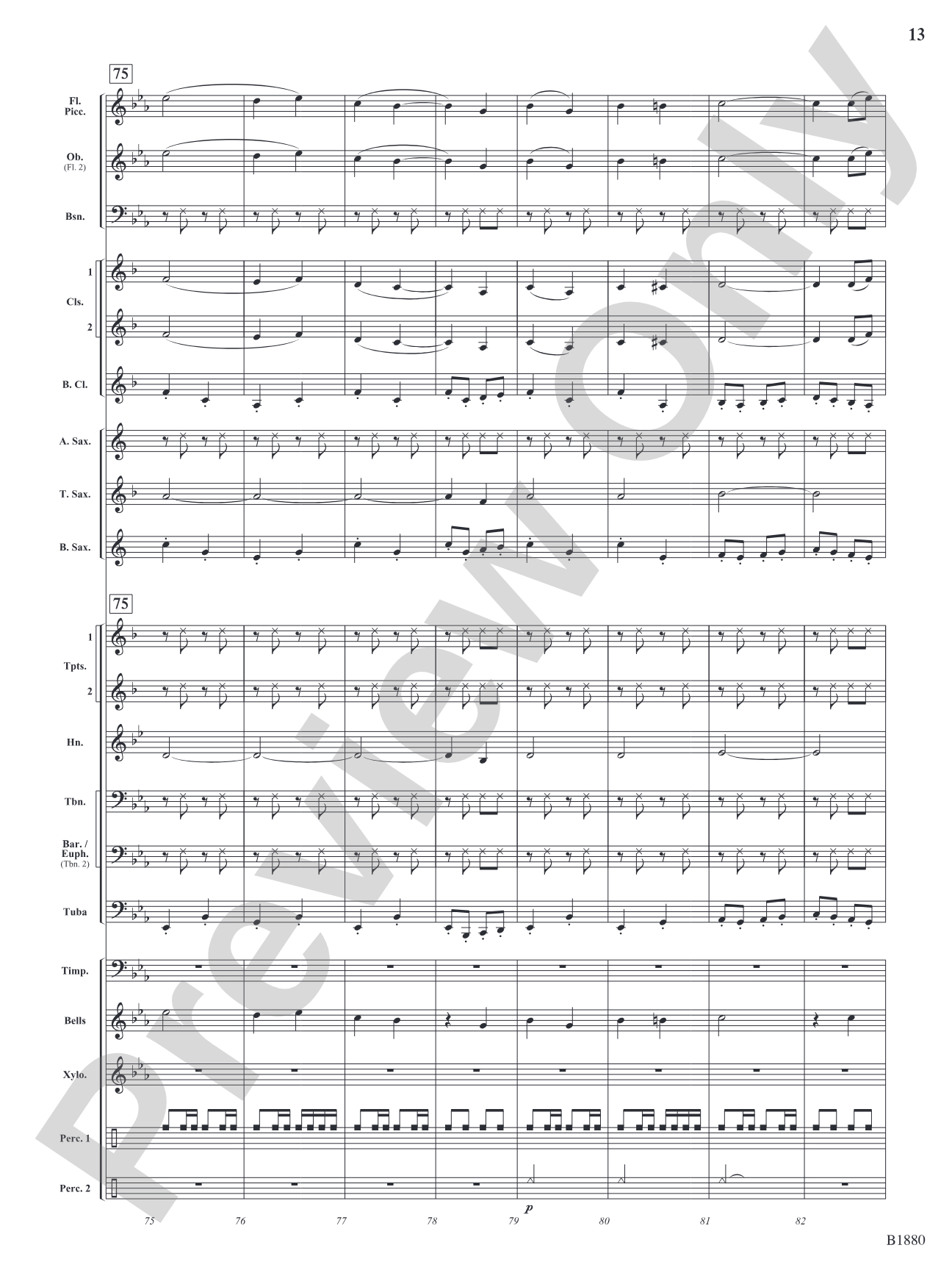March Wunderbar: Concert Band Conductor Score & Parts