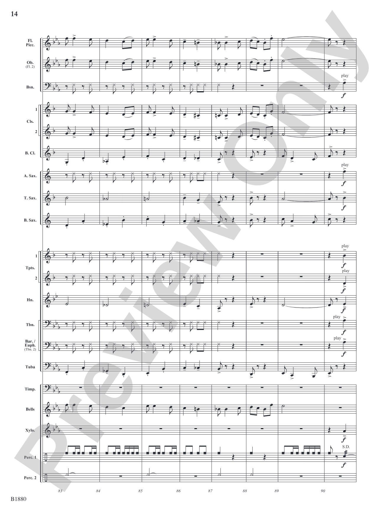 March Wunderbar: Concert Band Conductor Score & Parts
