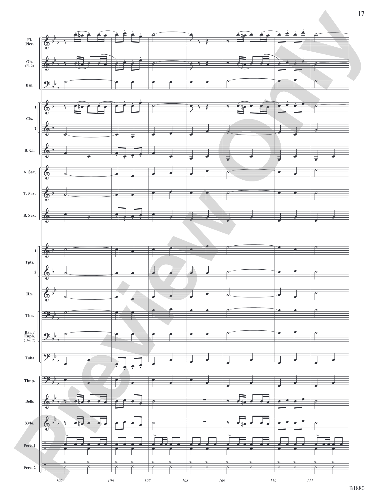 March Wunderbar: Concert Band Conductor Score & Parts