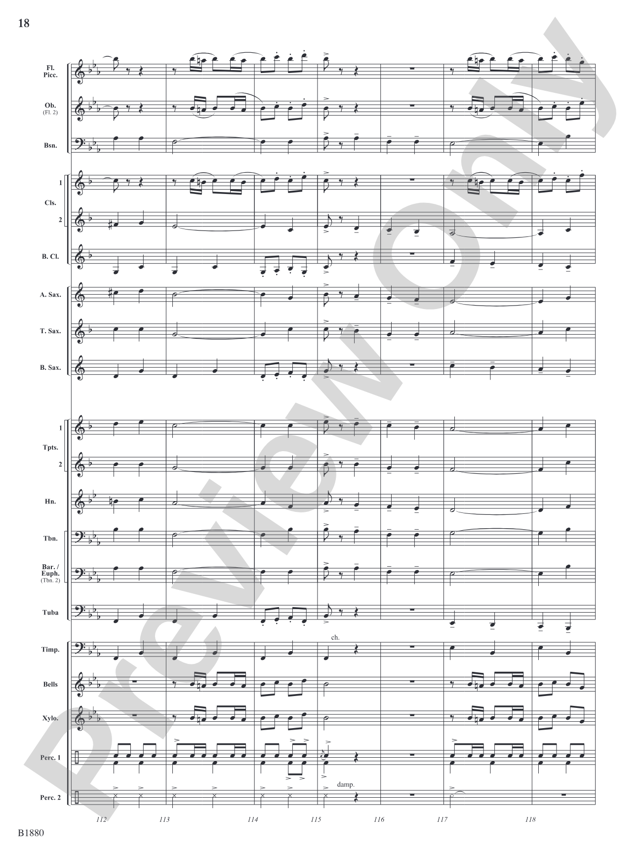 March Wunderbar: Concert Band Conductor Score & Parts