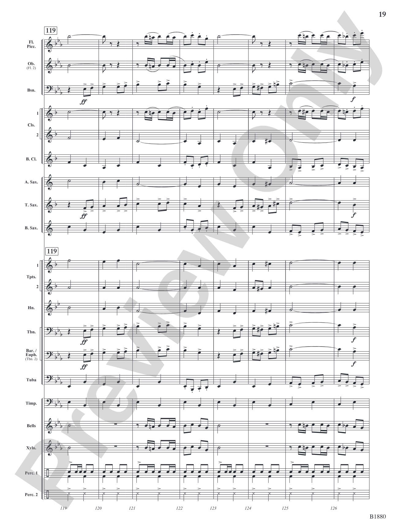 March Wunderbar: Concert Band Conductor Score & Parts