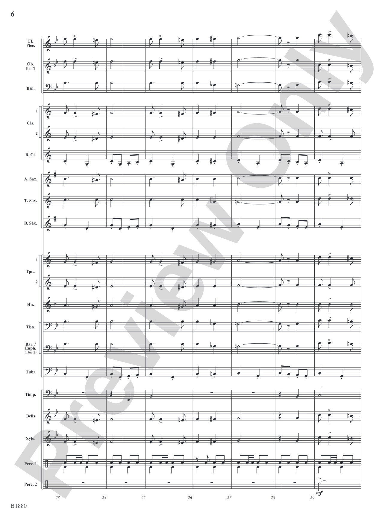 March Wunderbar: Concert Band Conductor Score & Parts