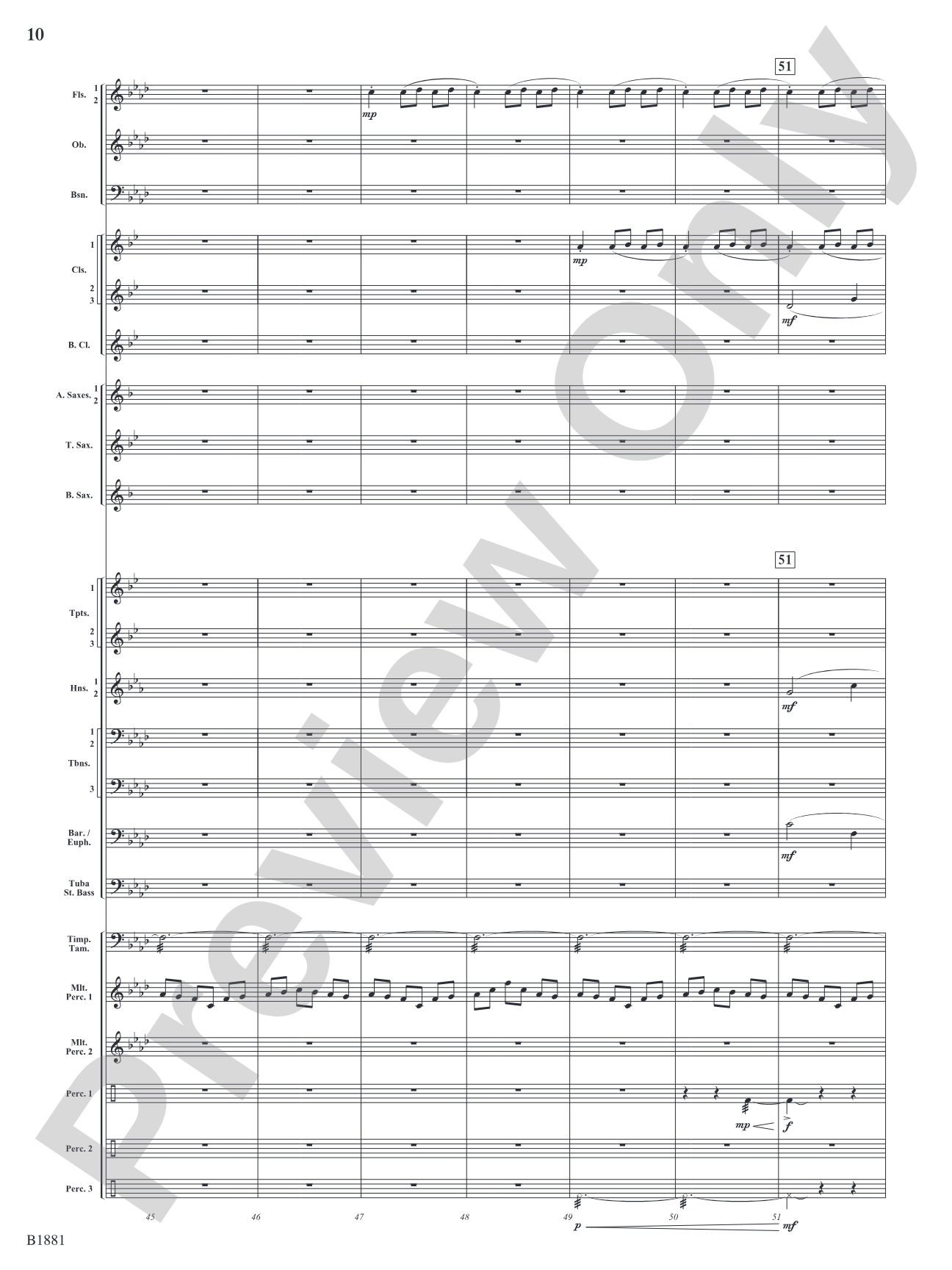 Haven: Concert Band Conductor Score & Parts