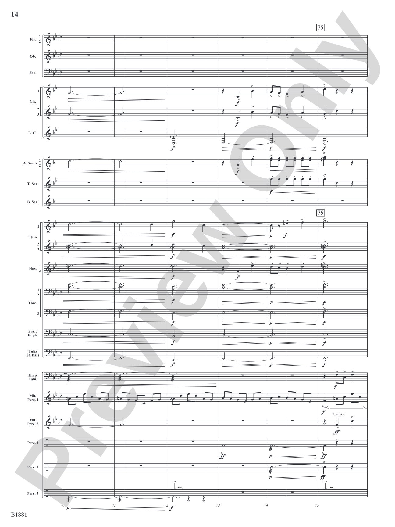 Haven: Concert Band Conductor Score & Parts