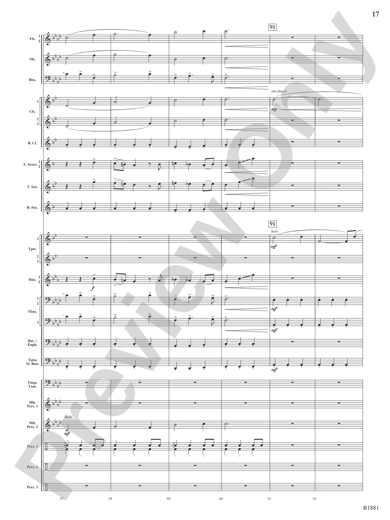 Haven: Concert Band Conductor Score & Parts