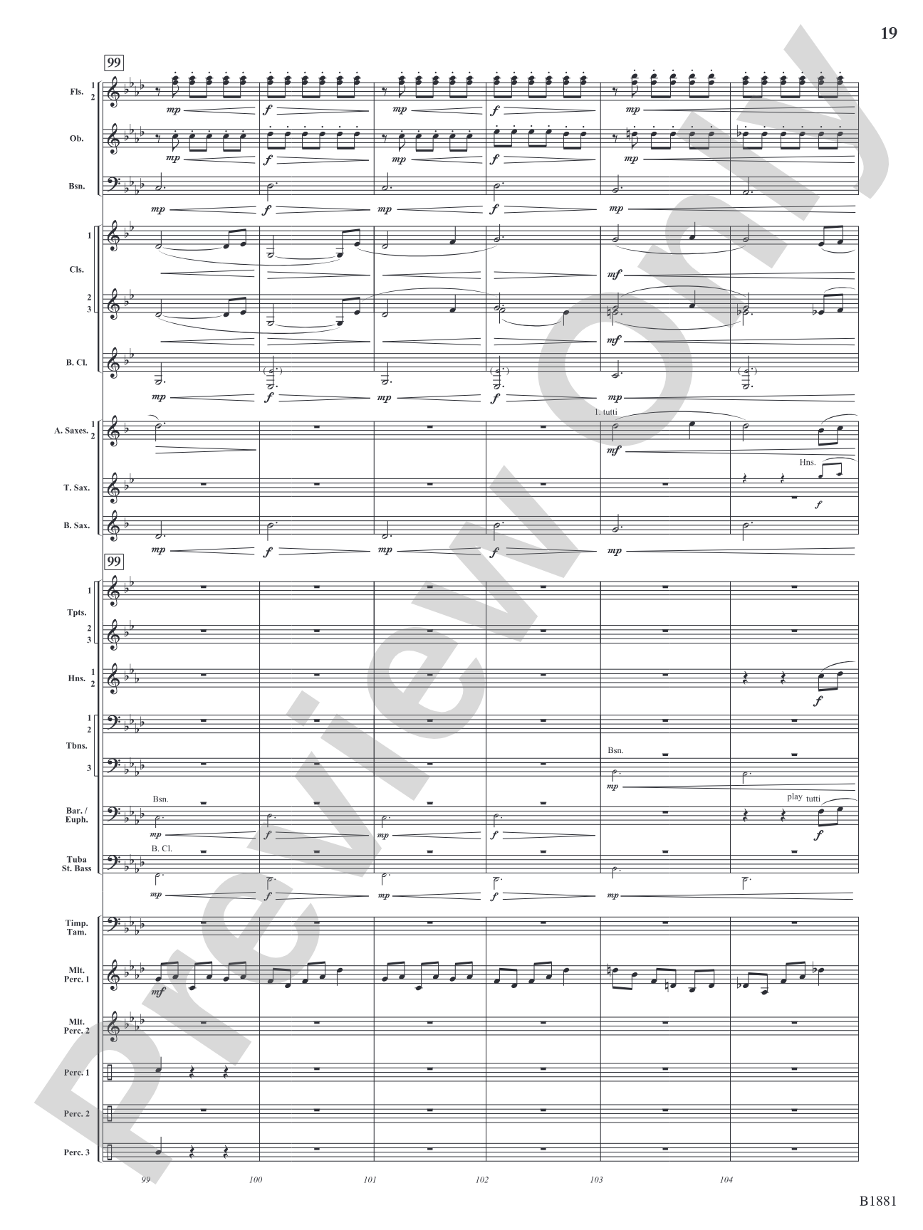 Haven: Concert Band Conductor Score & Parts