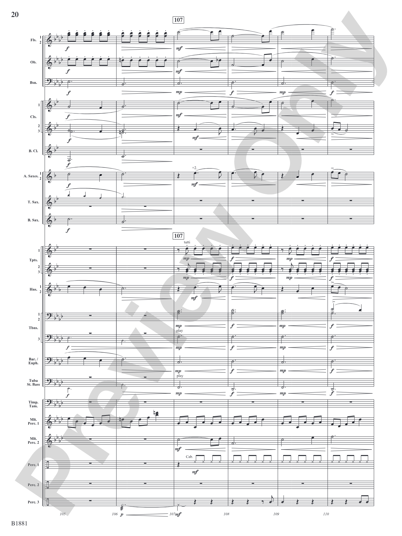 Haven: Concert Band Conductor Score & Parts
