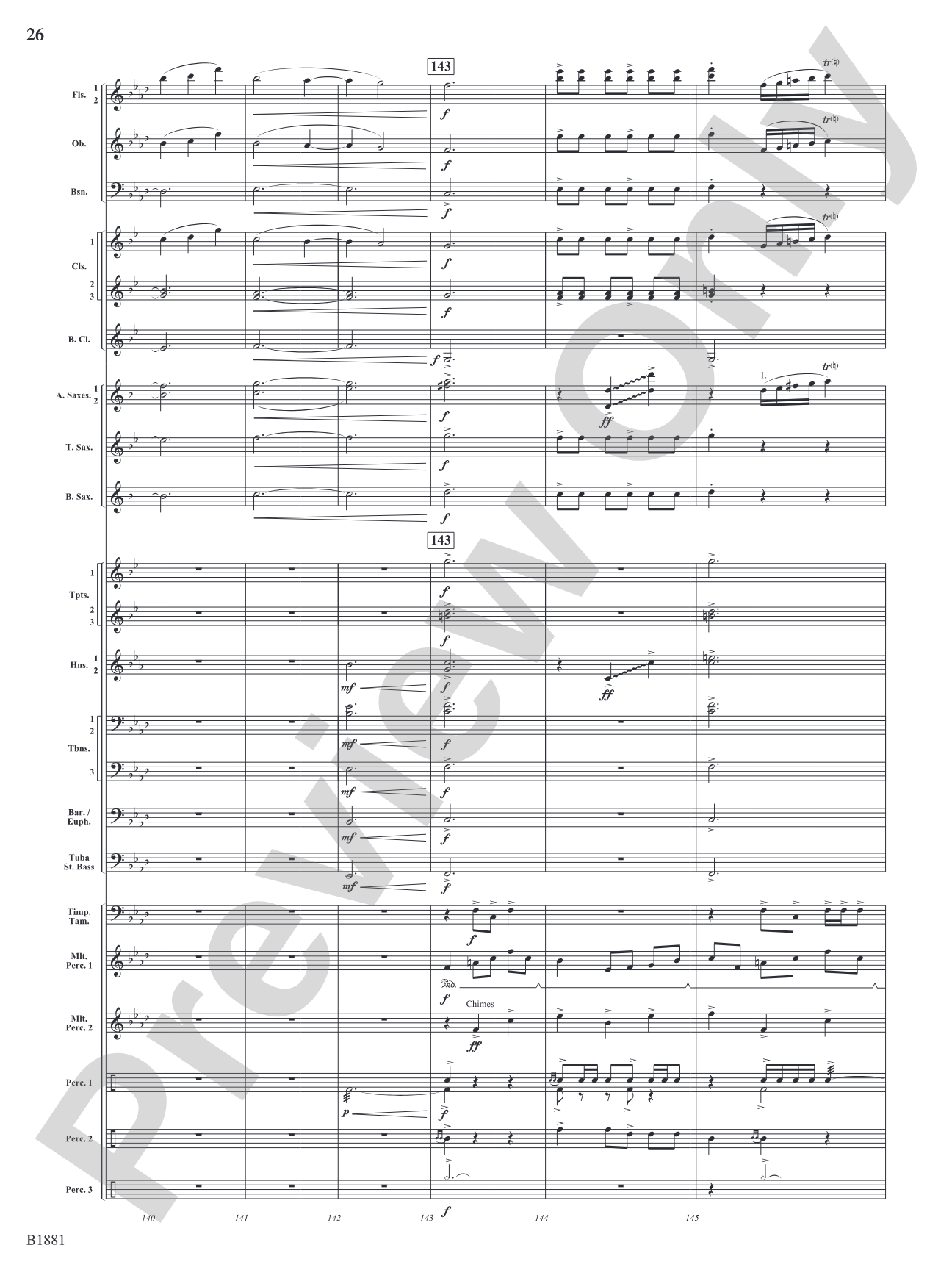 Haven: Concert Band Conductor Score & Parts