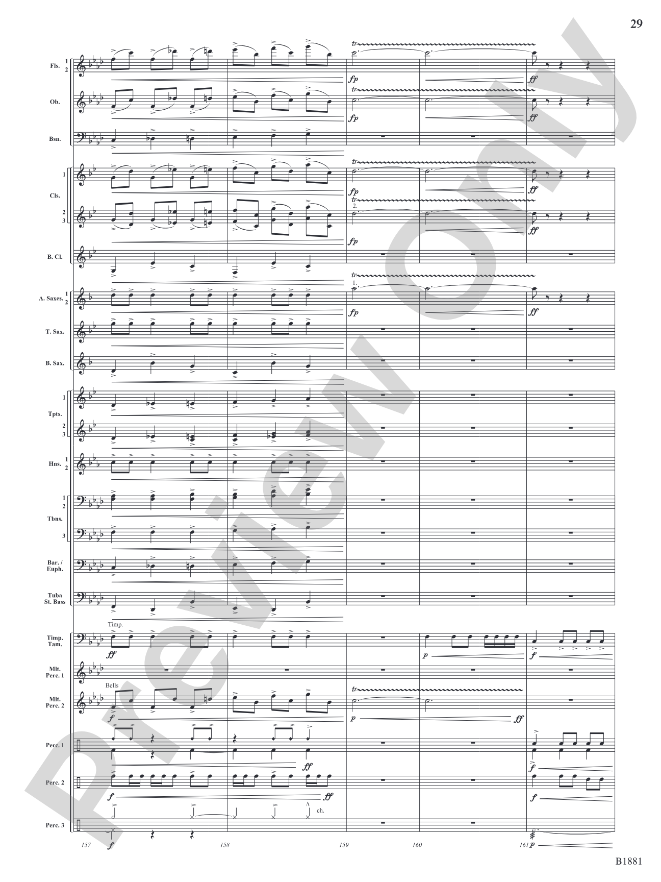Haven: Concert Band Conductor Score & Parts