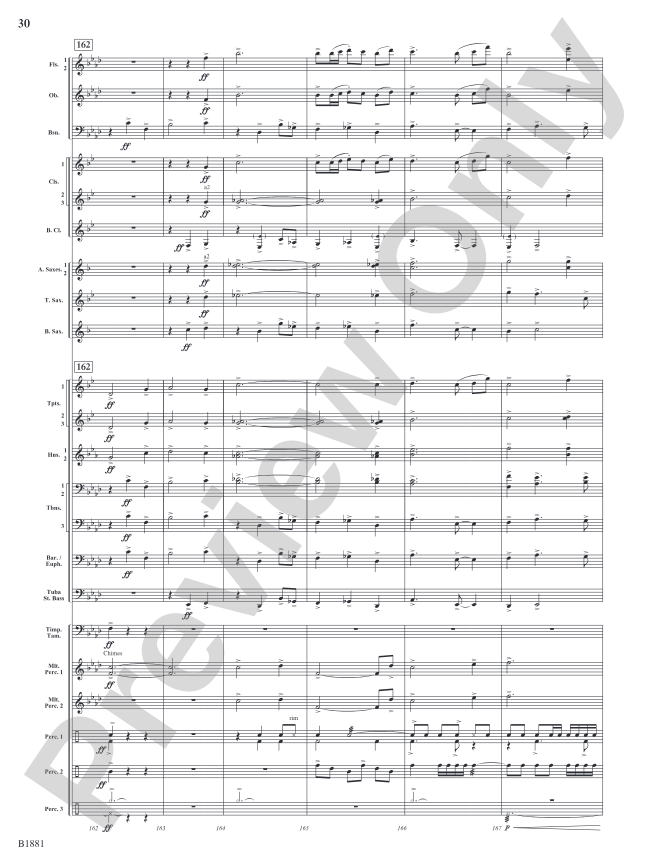 Haven: Concert Band Conductor Score & Parts