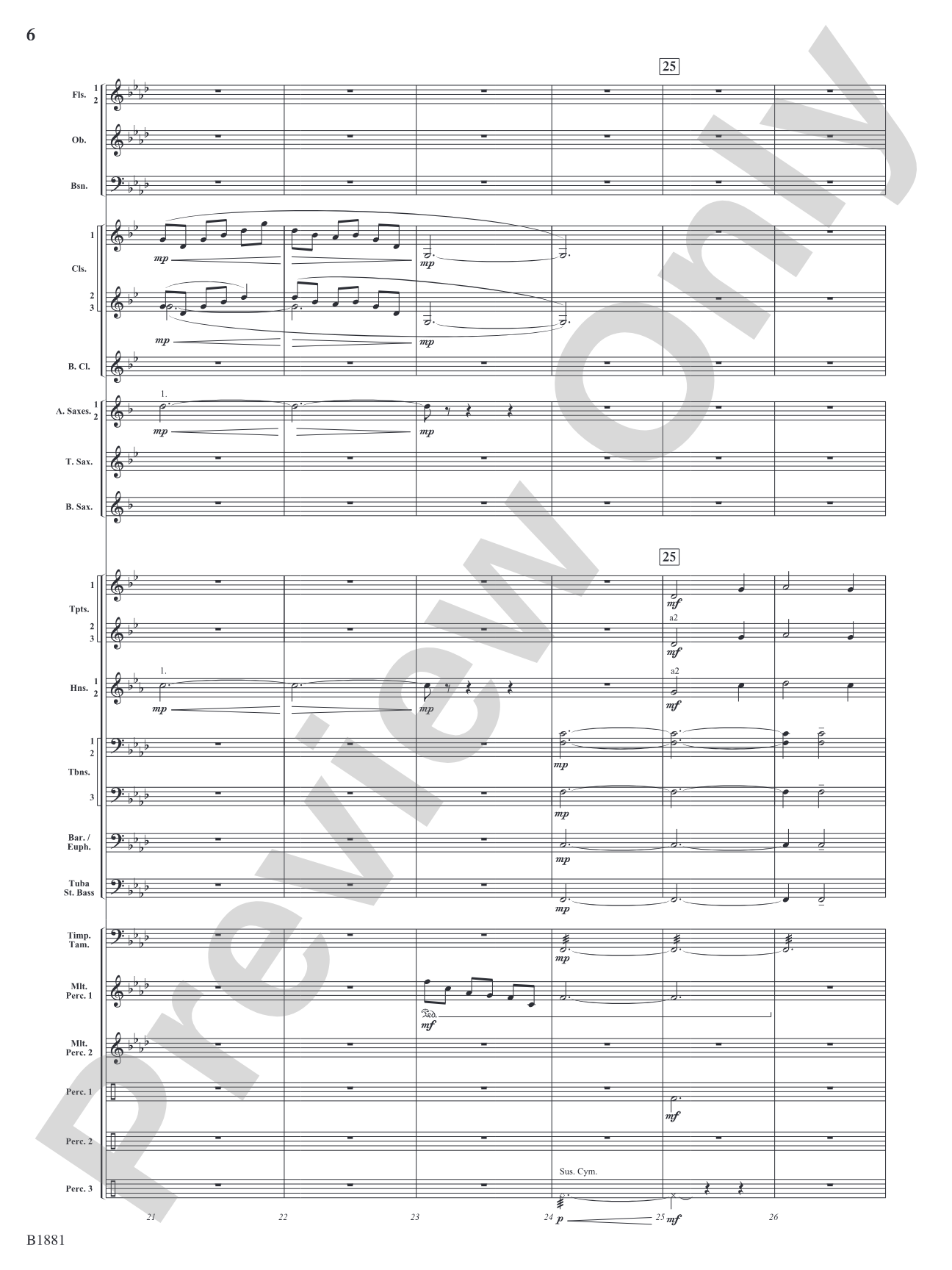 Haven: Concert Band Conductor Score & Parts
