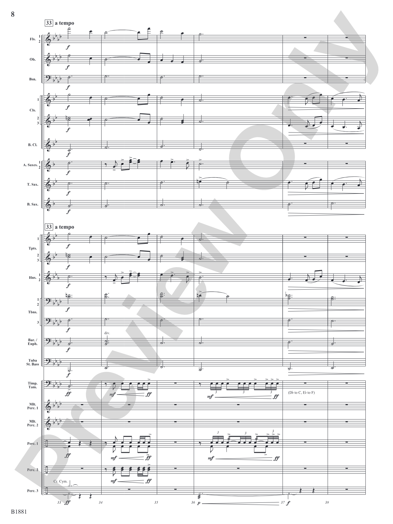 Haven: Concert Band Conductor Score & Parts
