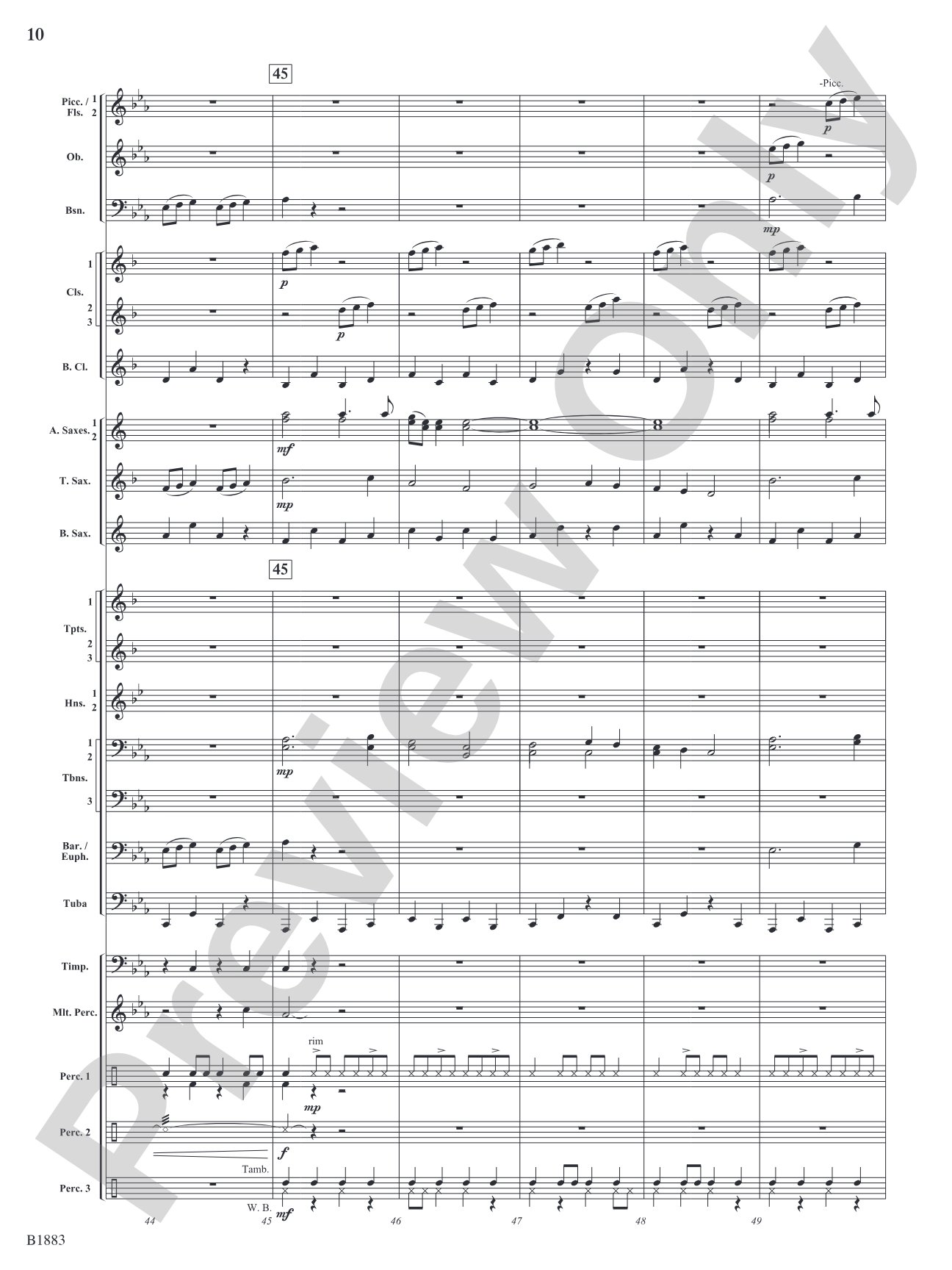 The Wellerman Come: Concert Band Conductor Score & Parts