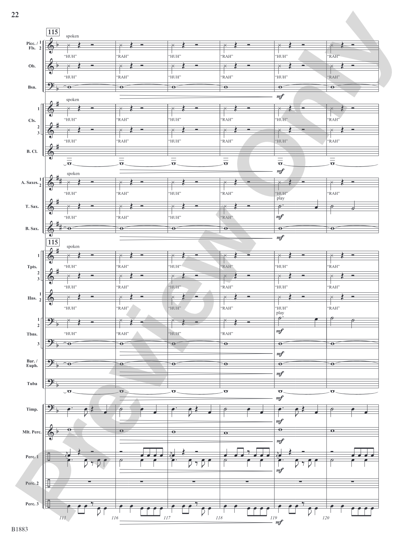 The Wellerman Come: Concert Band Conductor Score & Parts