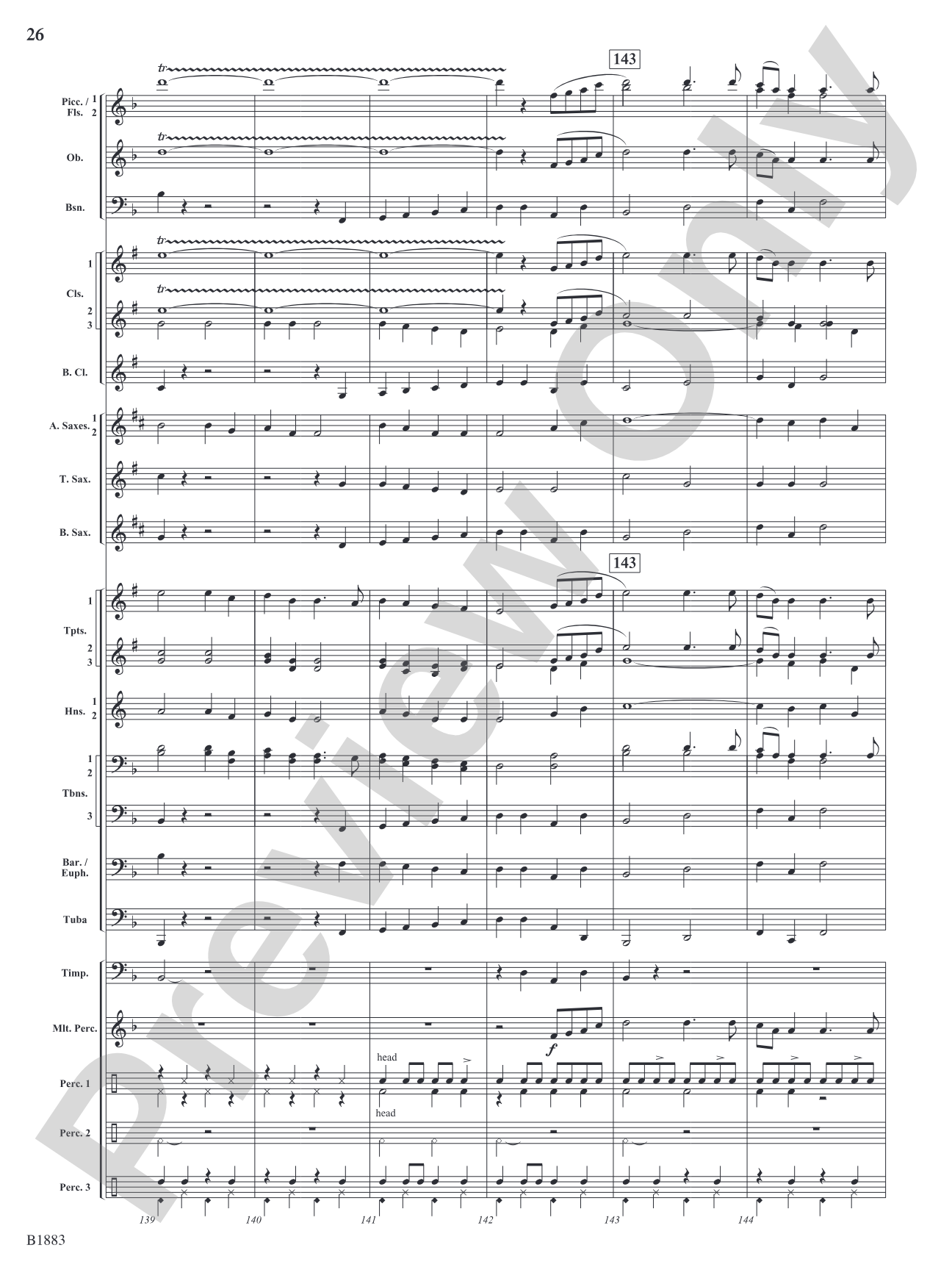 The Wellerman Come: Concert Band Conductor Score & Parts