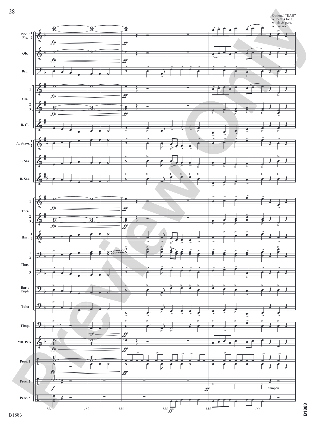 The Wellerman Come: Concert Band Conductor Score & Parts