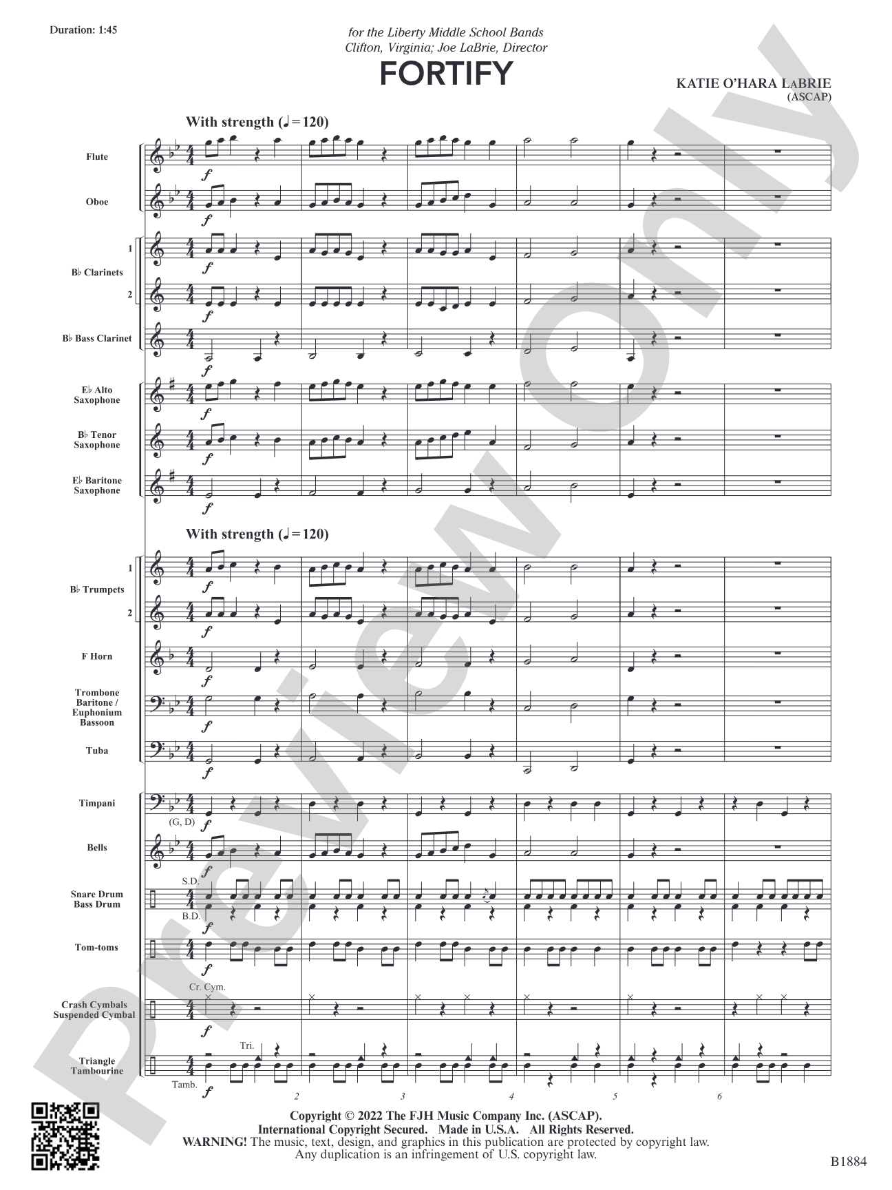 Fortify: Concert Band Conductor Score & Parts