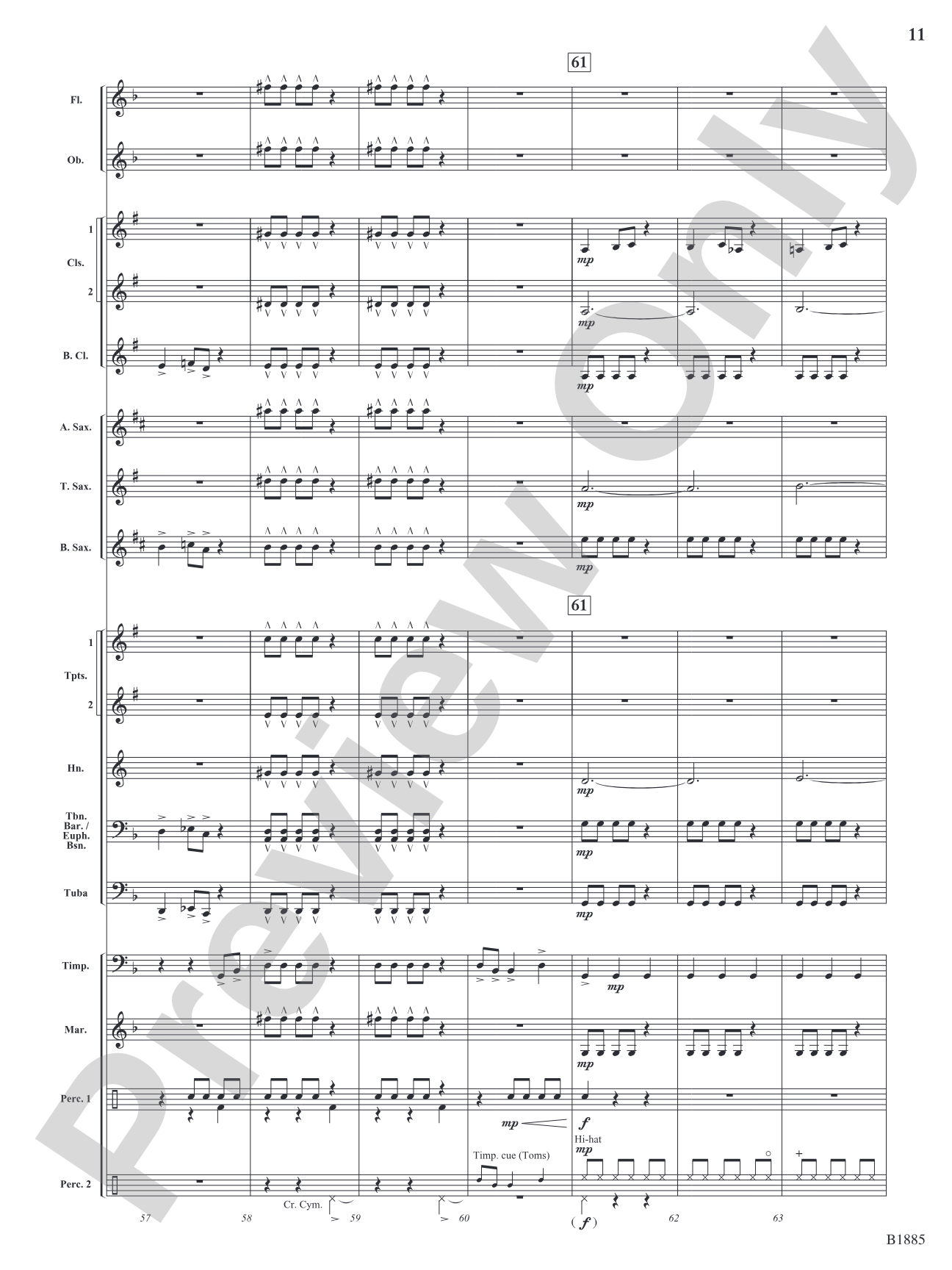 Action Scene: Concert Band Conductor Score & Parts