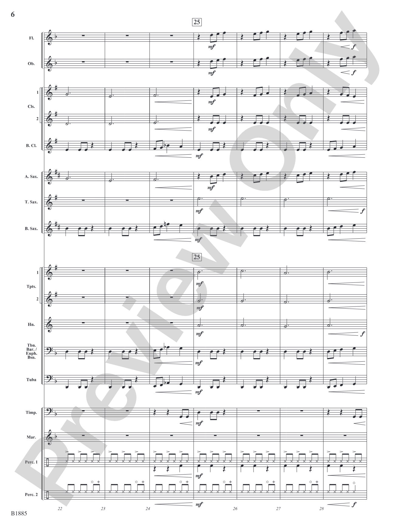 Action Scene: Concert Band Conductor Score & Parts