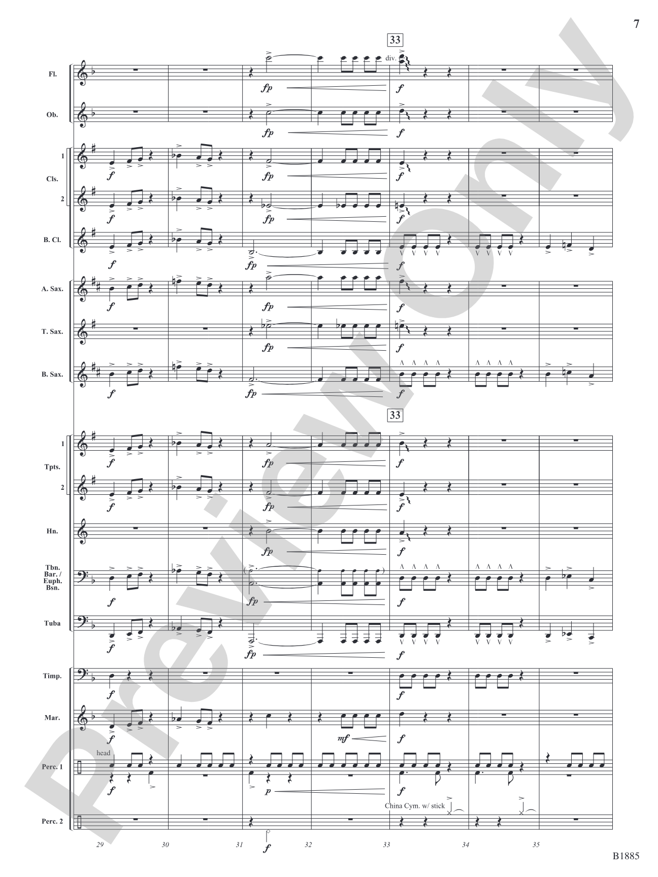 Action Scene: Concert Band Conductor Score & Parts