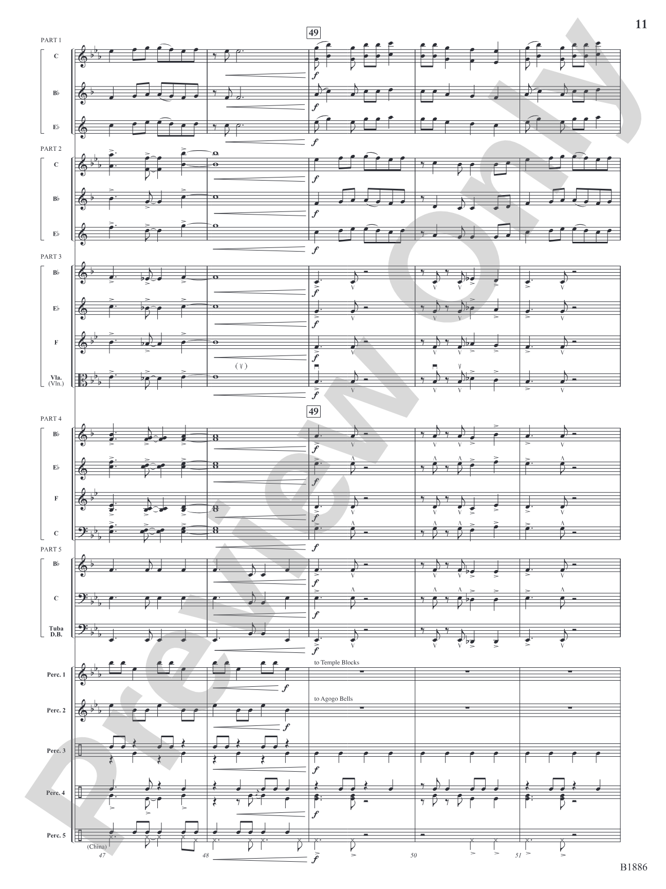 Jungle Dance: Flexible Band/String Ensemble Score & Parts