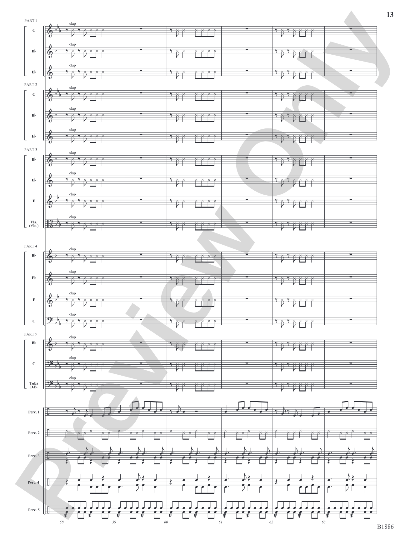 Jungle Dance: Flexible Band/String Ensemble Score & Parts