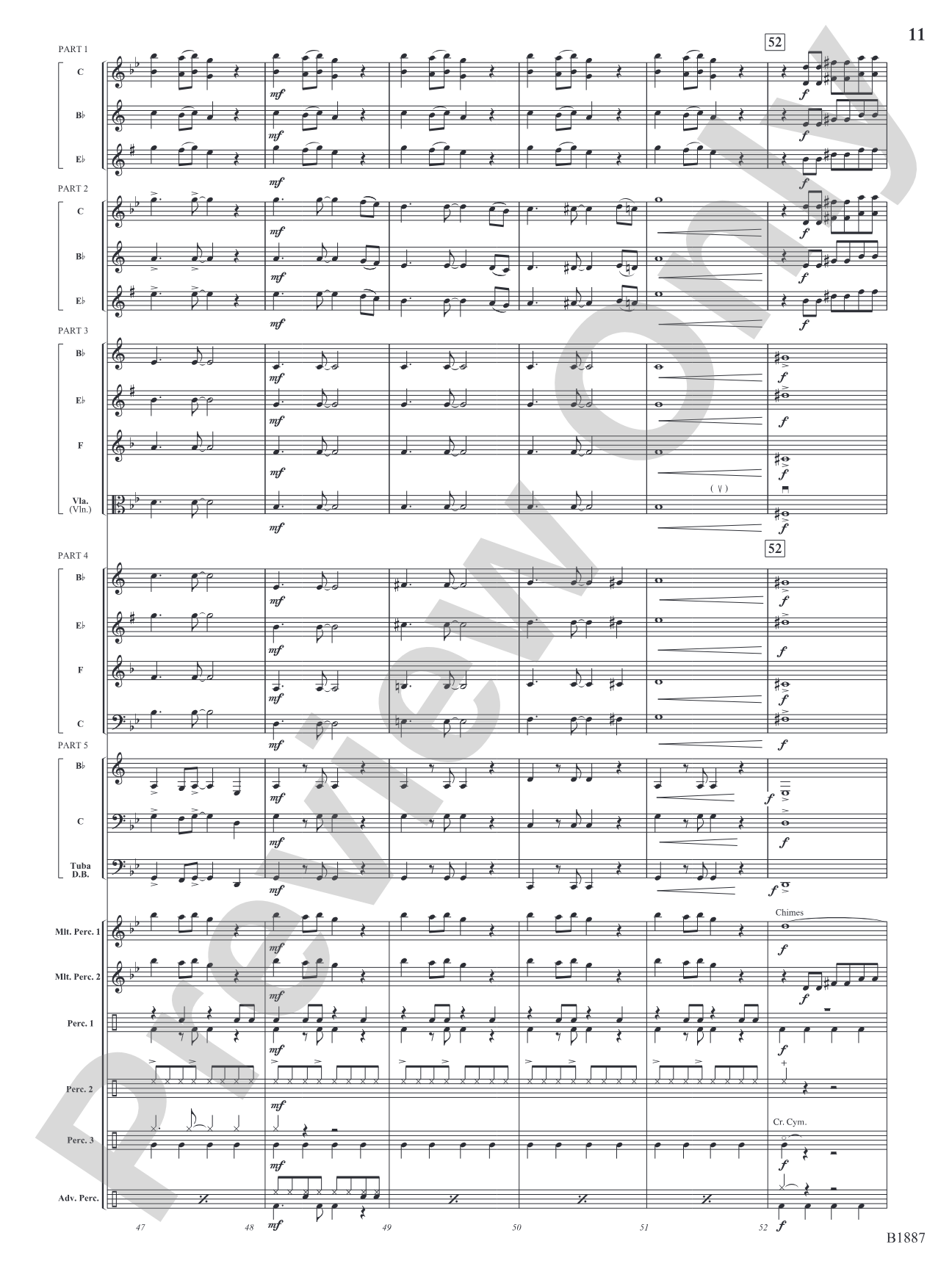 Bell Carol Rock: Flexible Band/String Ensemble Score & Parts