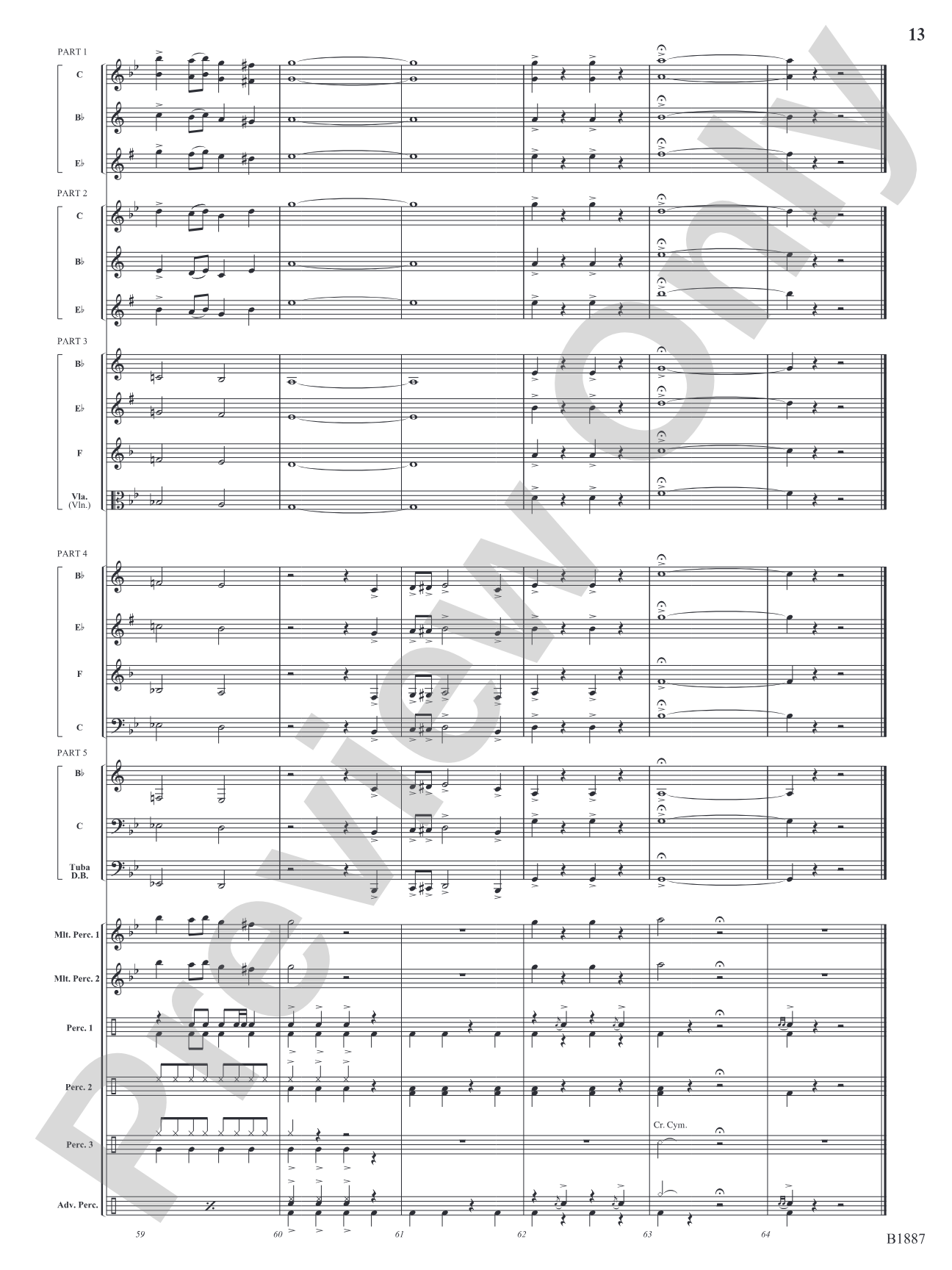 Bell Carol Rock: Flexible Band/String Ensemble Score & Parts