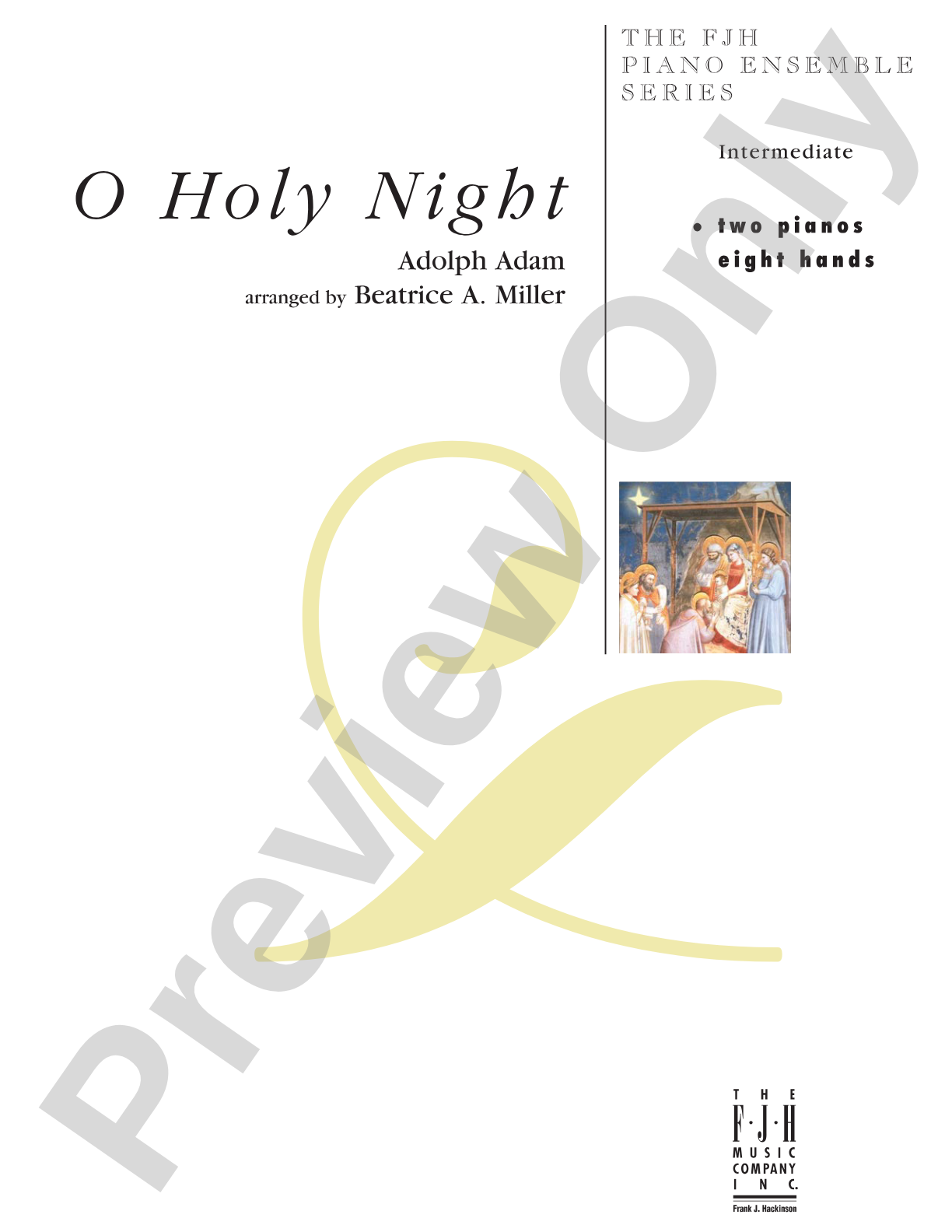 O Holy Night: Piano