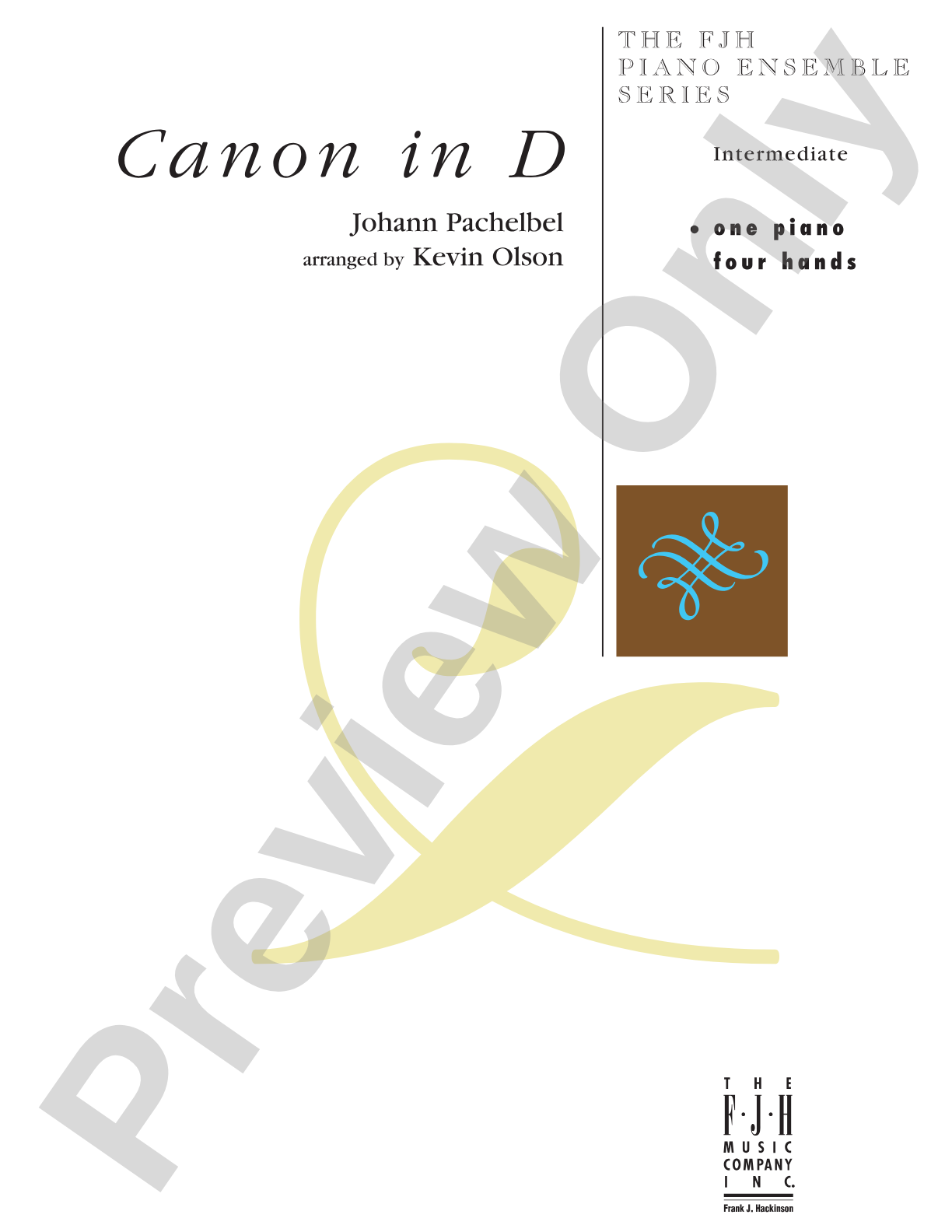 Canon in D: Piano